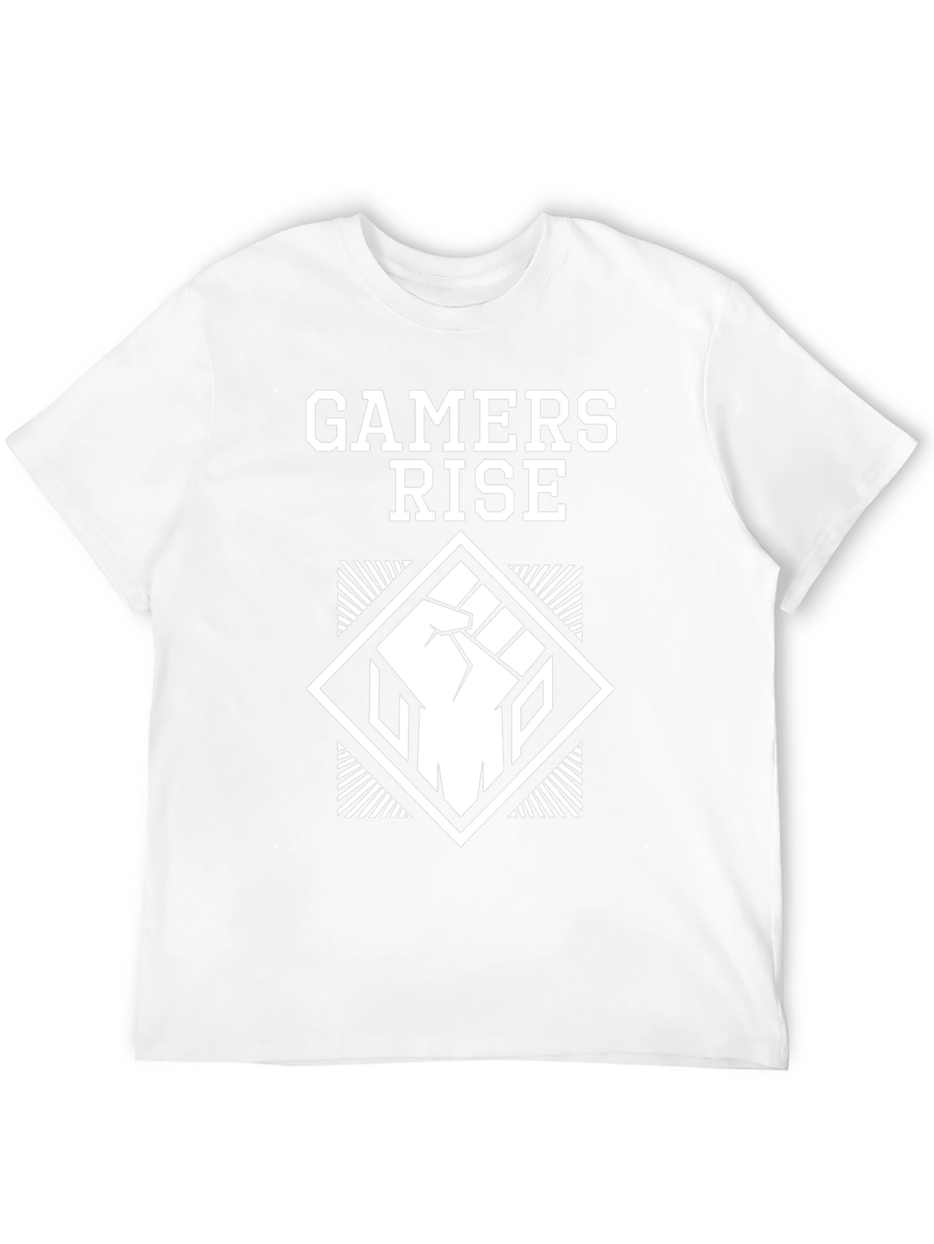 Black Gamers Rise Graphic Tee - Black Cotton T-Shirt view 12