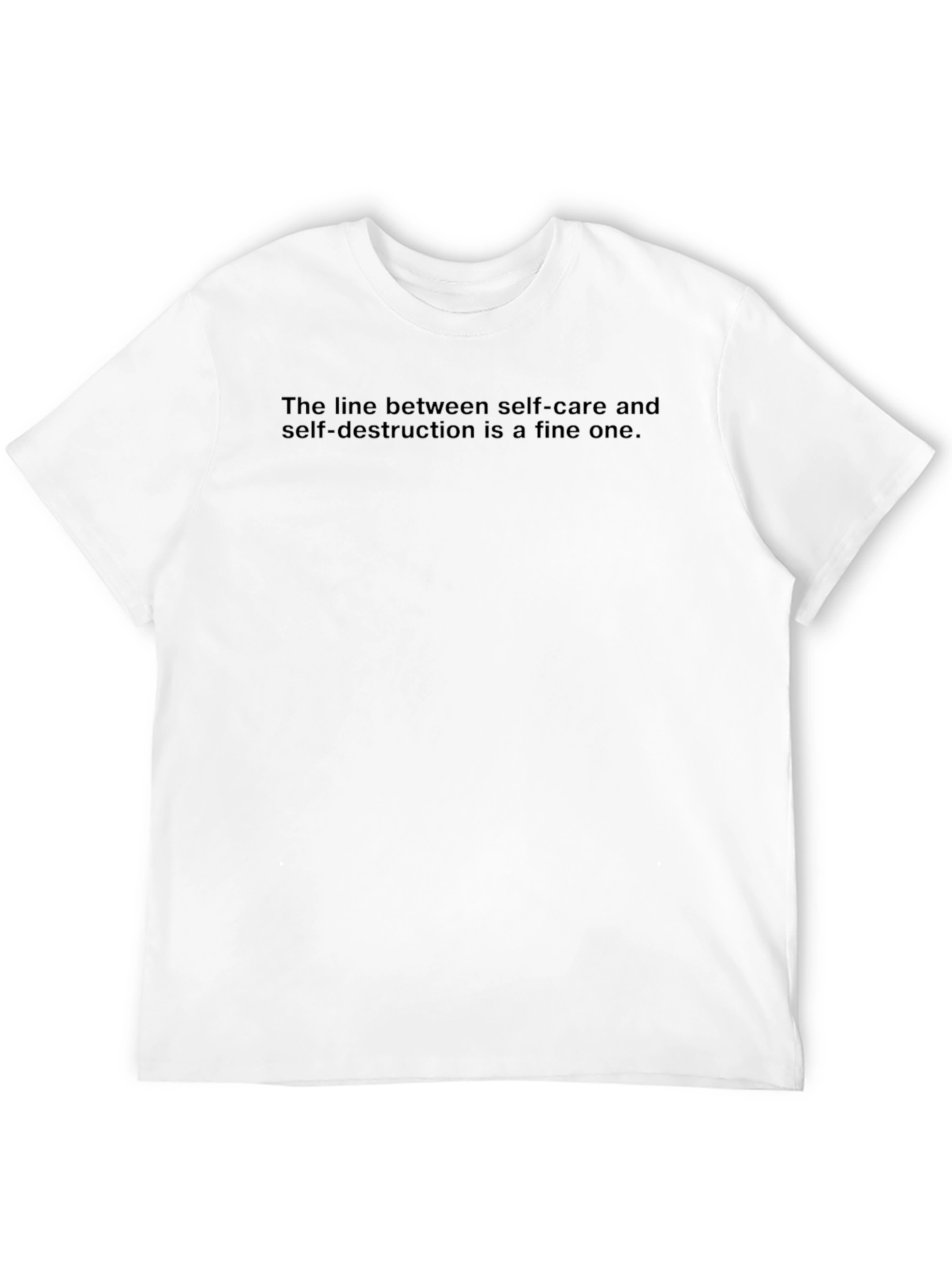 Black Self-Care vs Self-Destruction Black Tee view 12