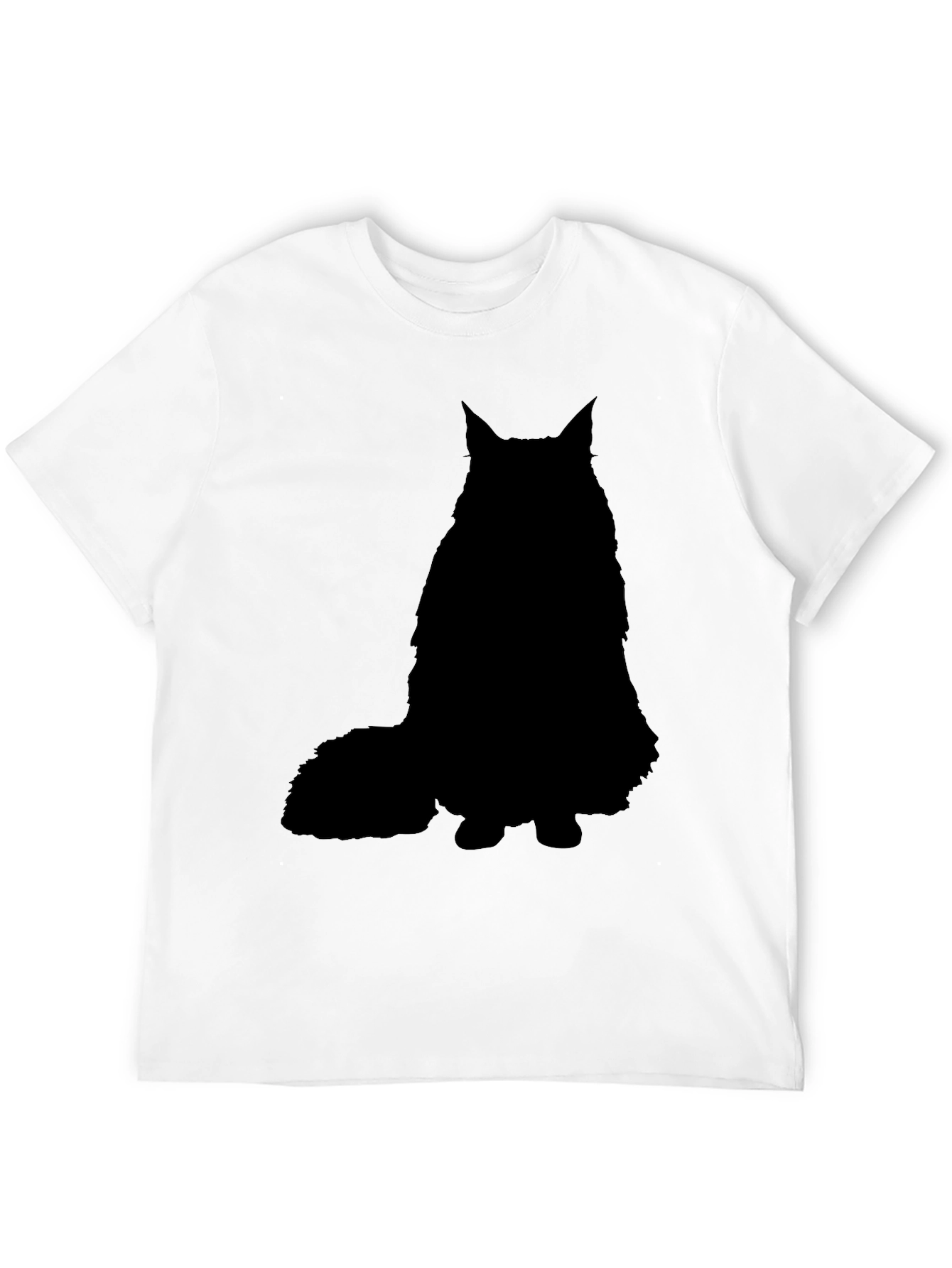 Black Black Cat Silhouette Graphic T-Shirt view 12