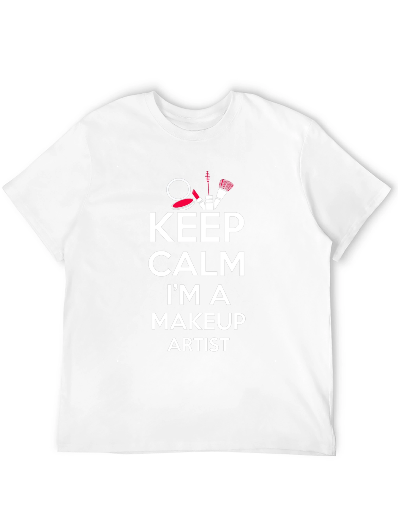 Black Keep Calm Makeup Artist T-Shirt - Stylish & Comfy view 12