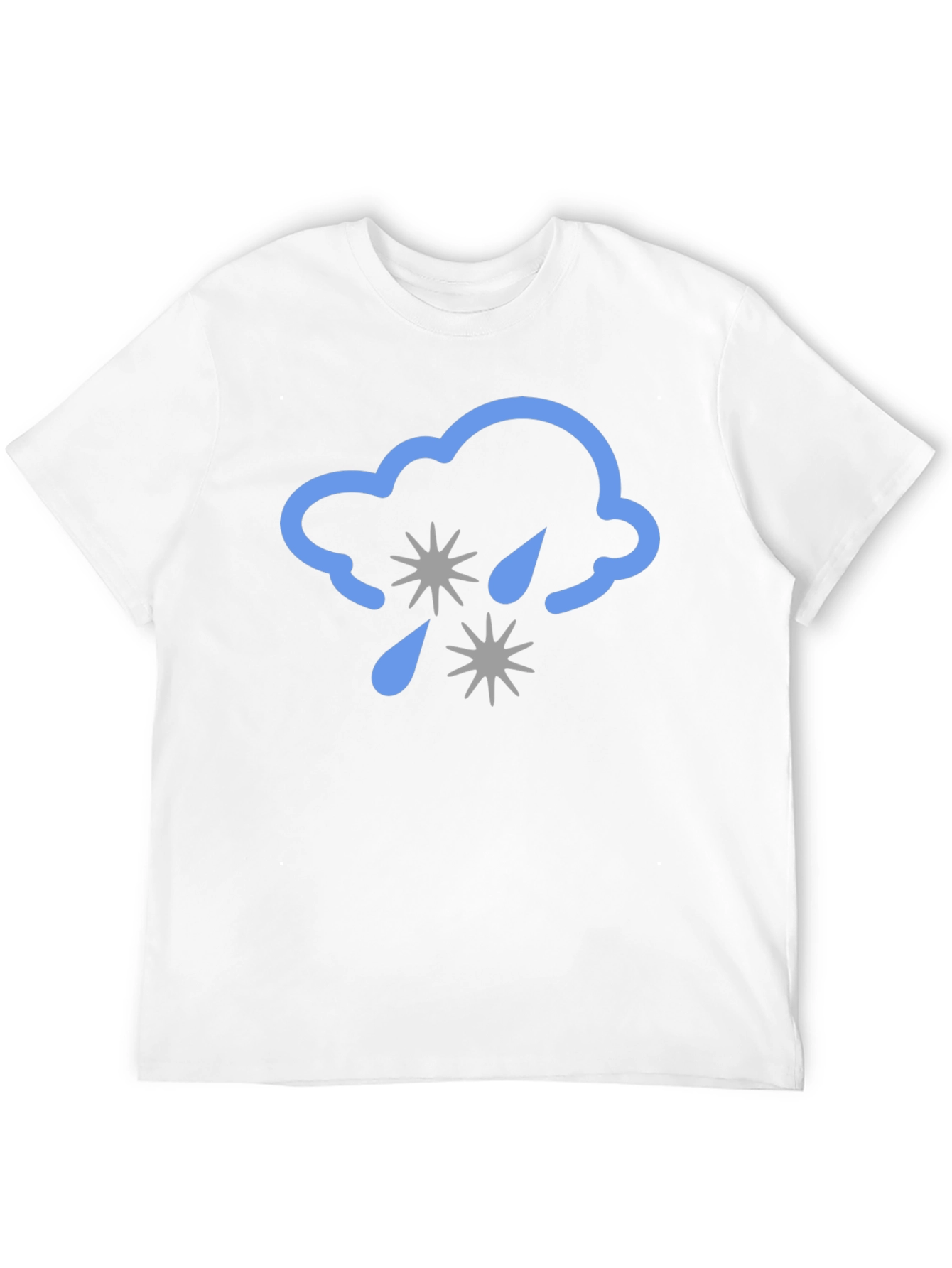 Black Cloud Hail Graphic Tee - Black Comfort Fit T-Shirt view 12