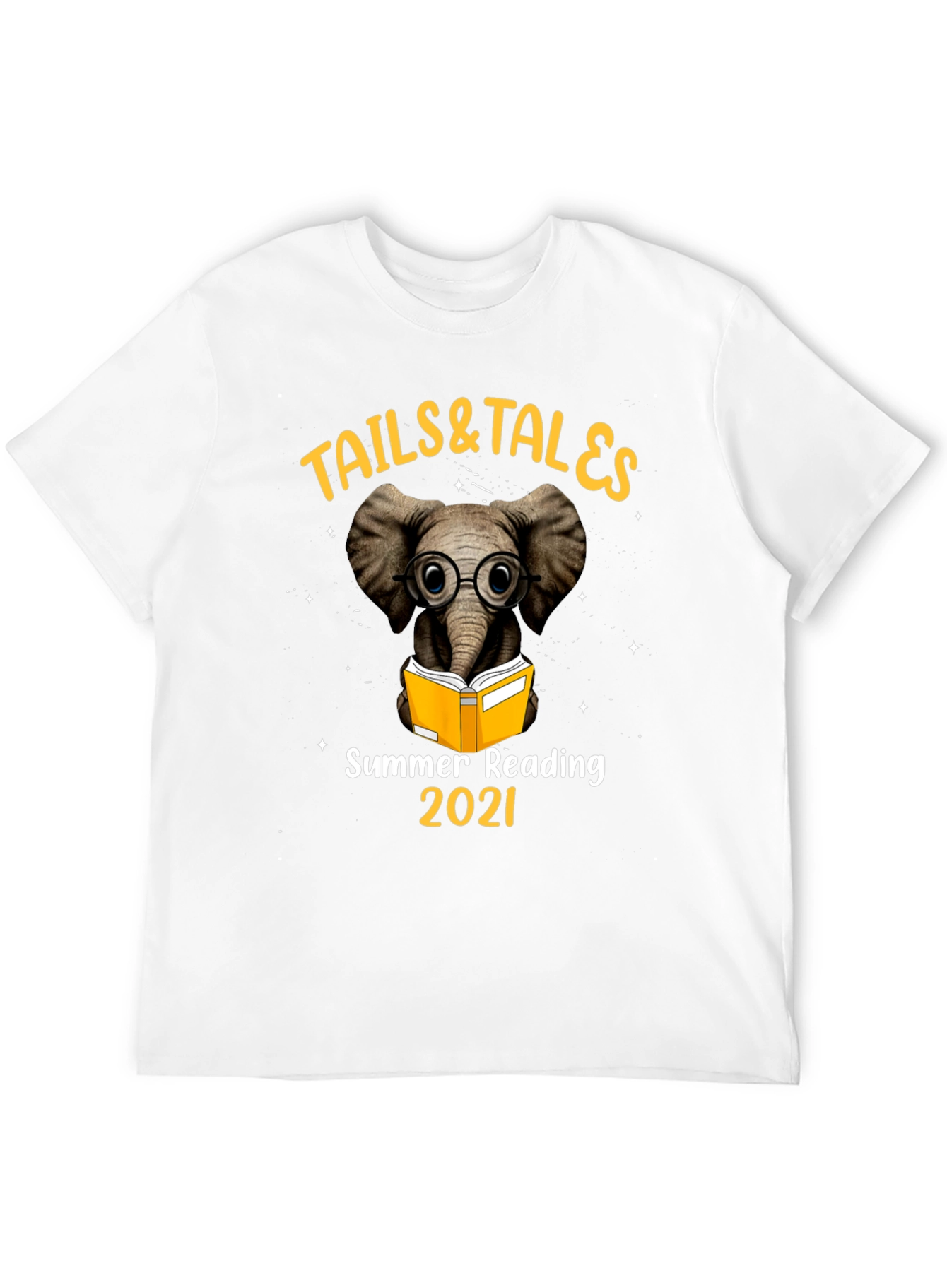 Black Tails & Tales Summer Reading 2021 Elephant T-Shirt view 12