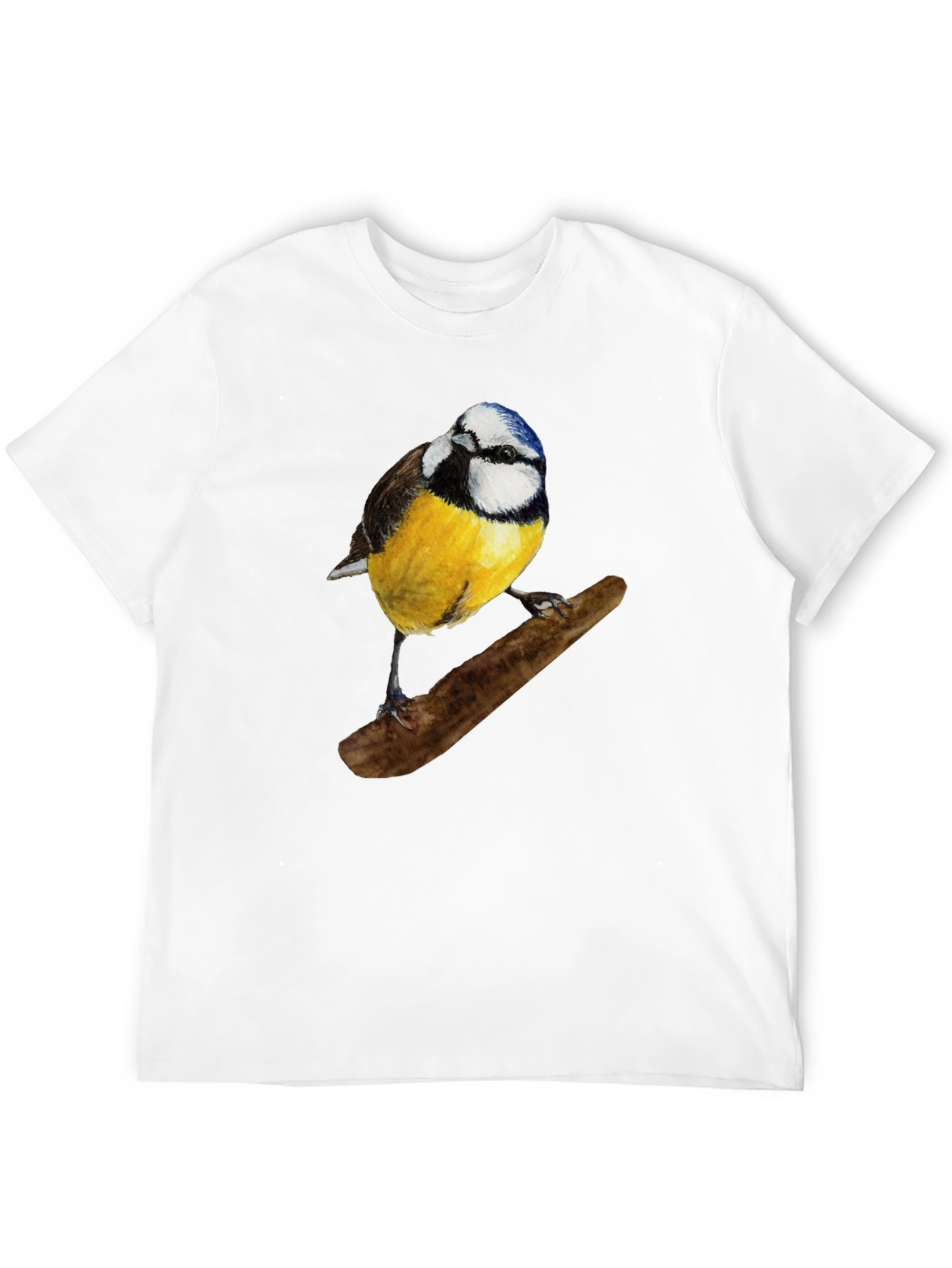 Black Bird Print Black T-Shirt view 12