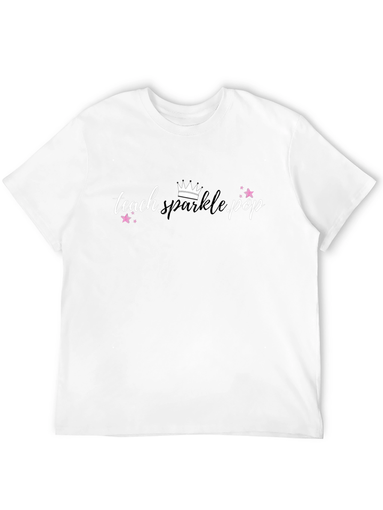 Black Teach Sparkle Pop Black T-Shirt view 12