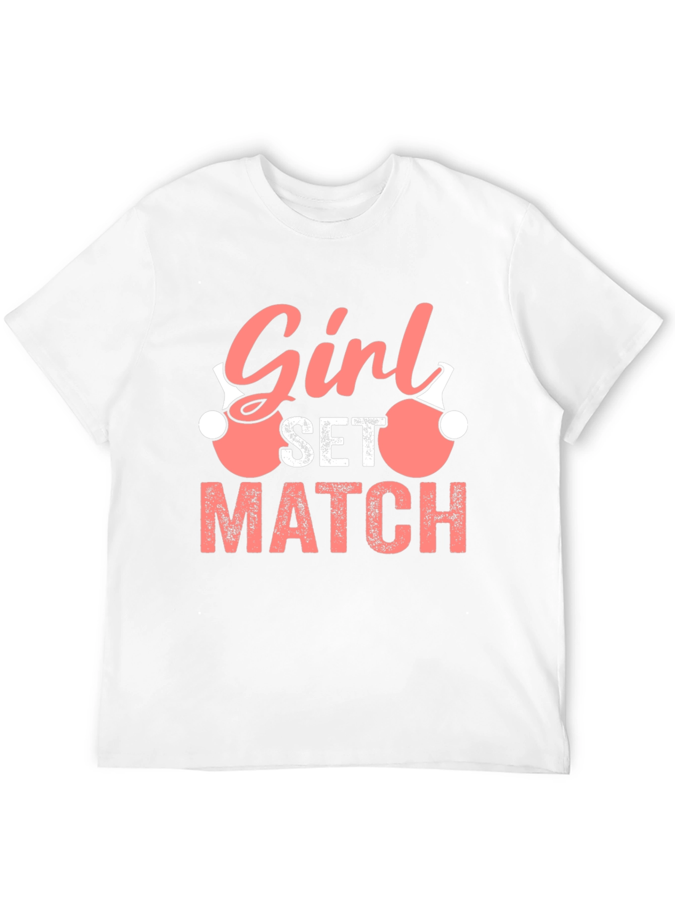Black Girl Set Match T-Shirt - Ping Pong Volleyball Tee view 12