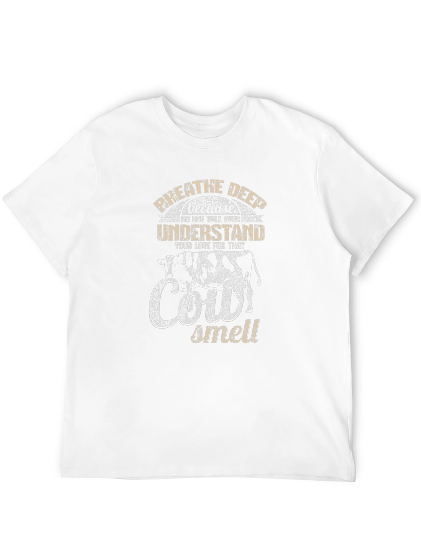 Black Cow Lover's Black T-Shirt: Breathe Deep, Cow Smell! view 12