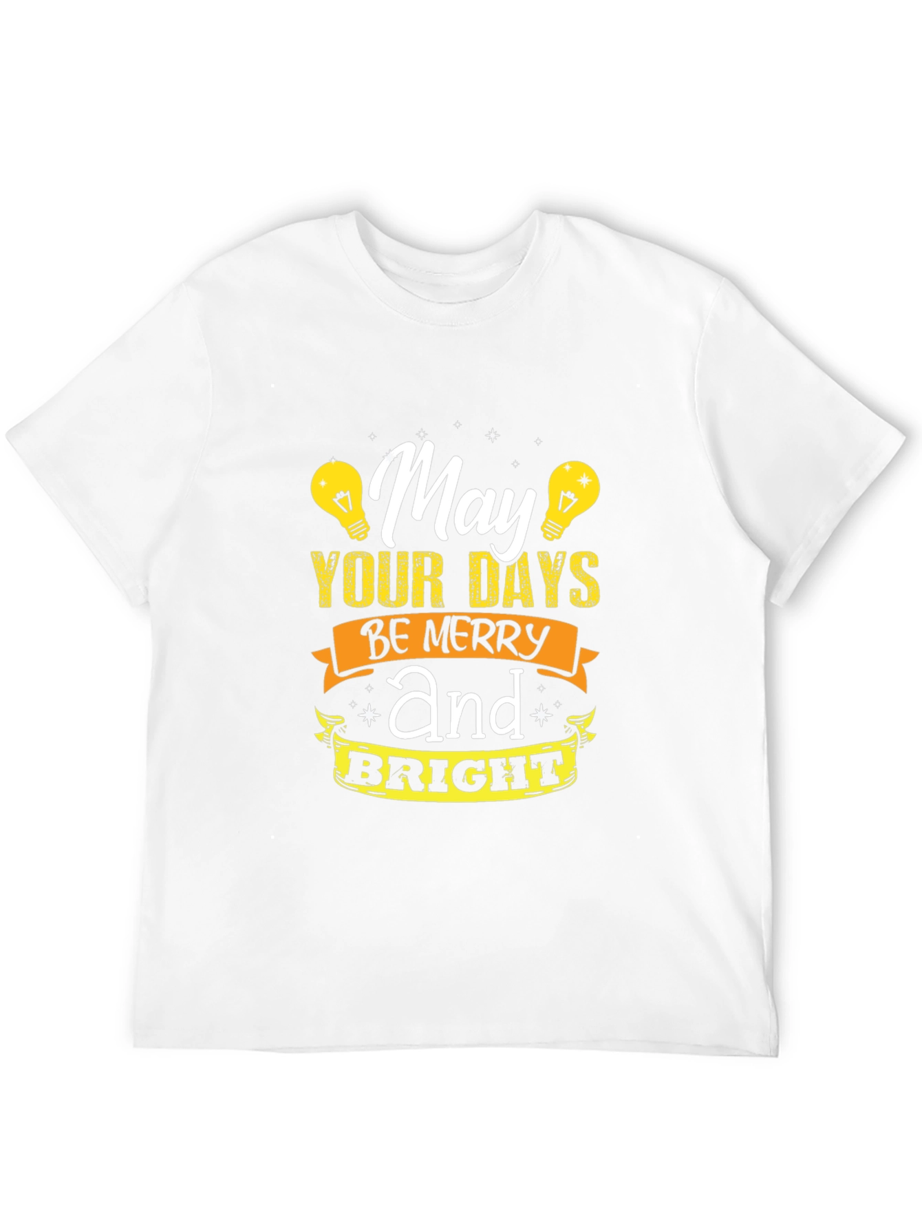 Black May Your Days Be Merry and Bright Graphic T-Shirt view 12