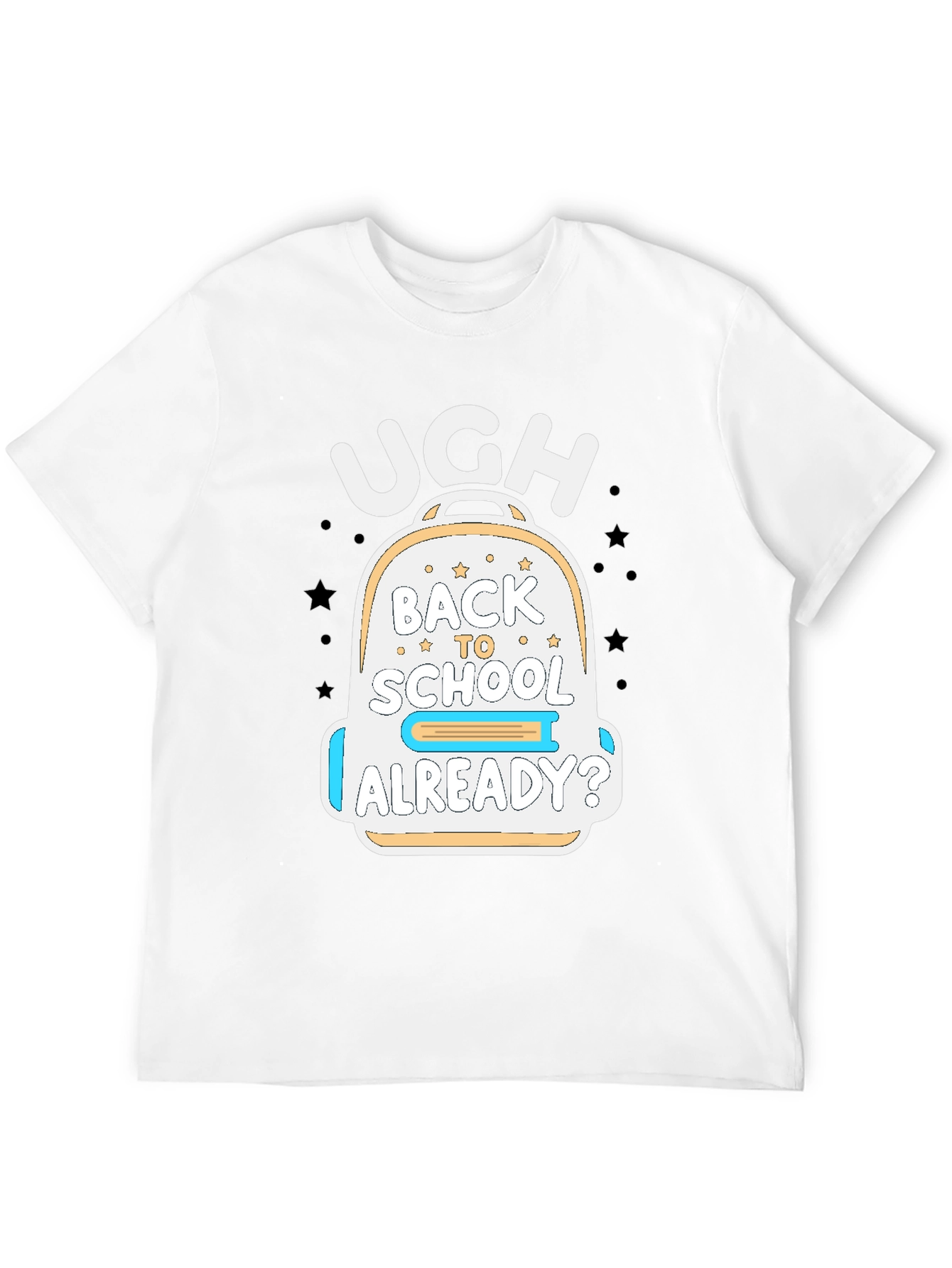 Black Ugh Back To School T-Shirt view 12