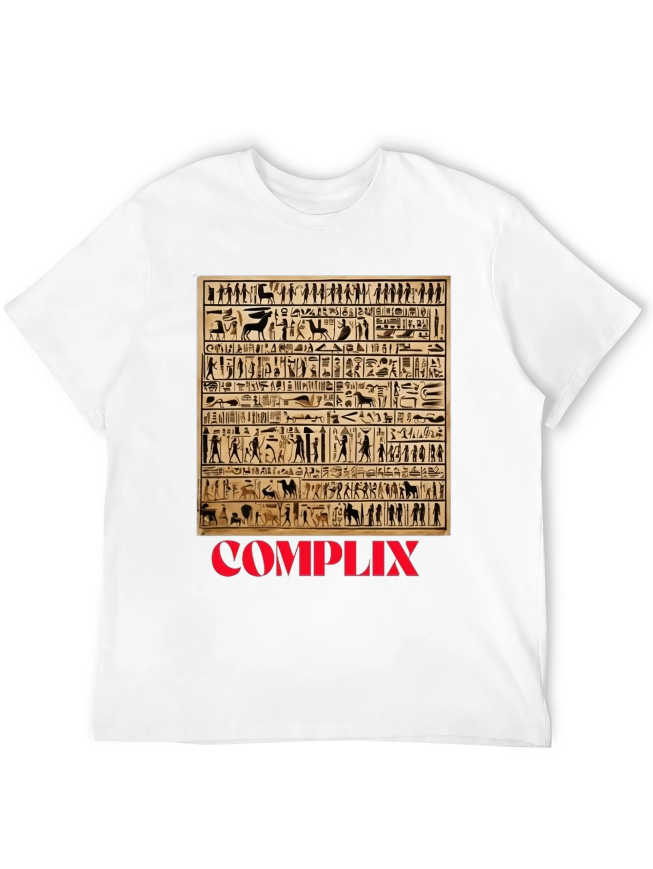 Black Complix Egyptian Hieroglyphic T-Shirt view 12
