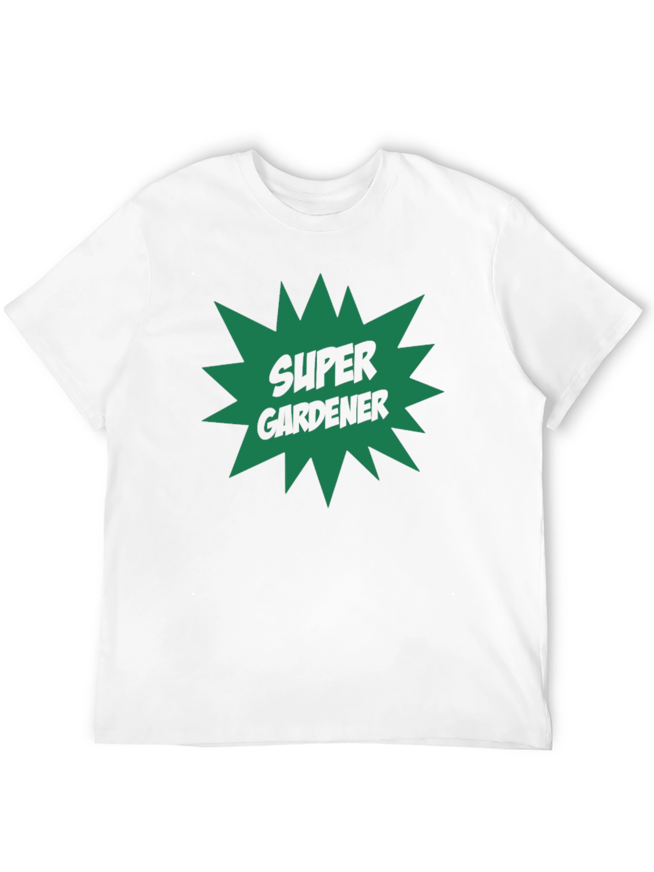 Black Super Gardener T-Shirt - Black Crew Neck Tee view 12