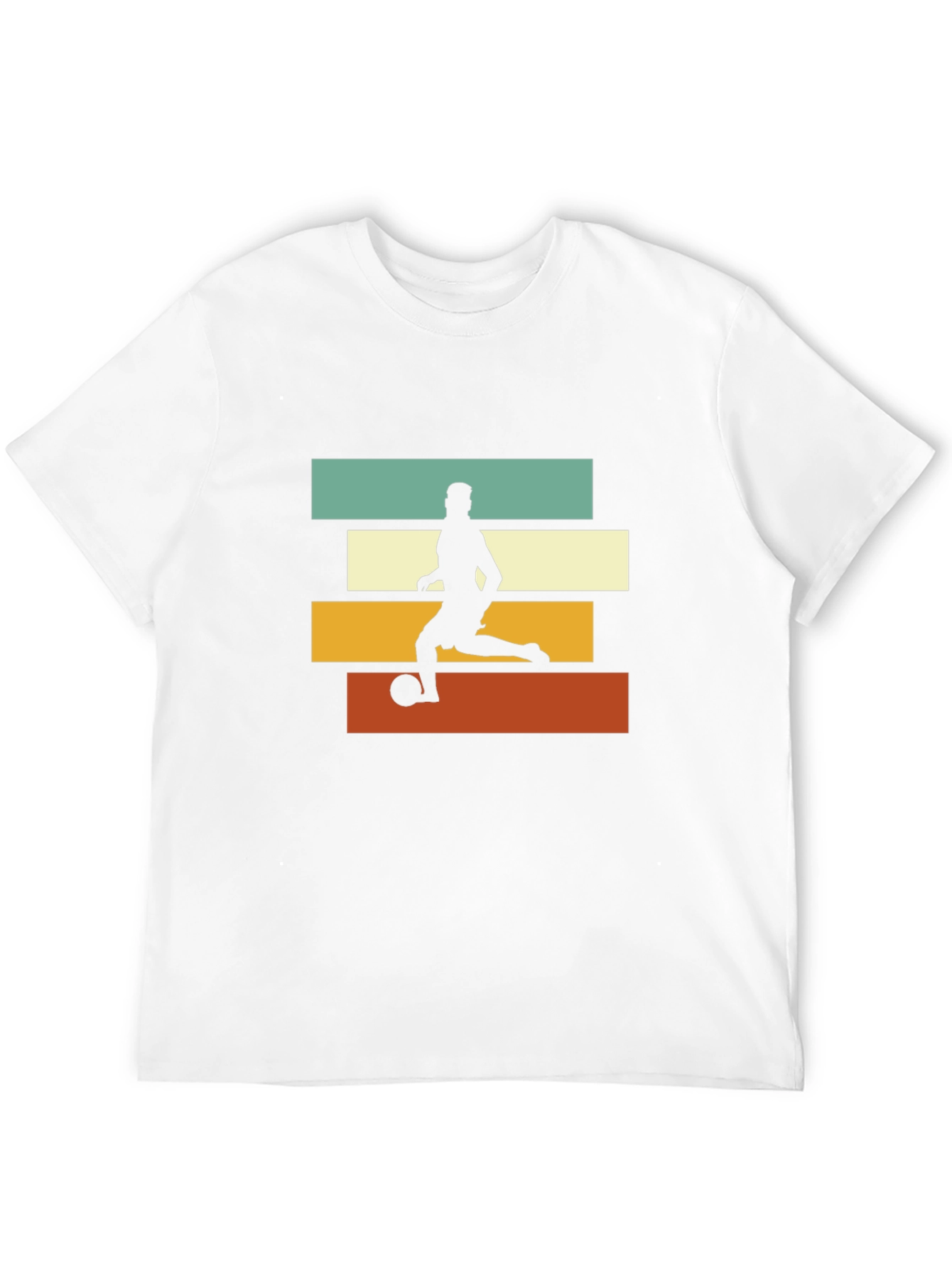 Black Retro Soccer Player Graphic Tee - Black view 12