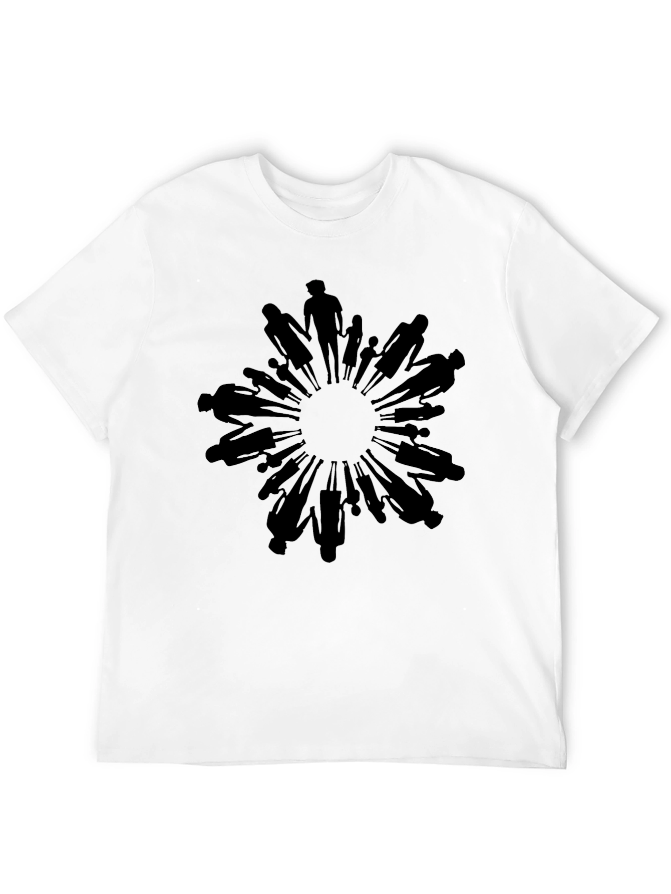 Black Unity Circle Graphic Tee - Black Crew Neck view 12