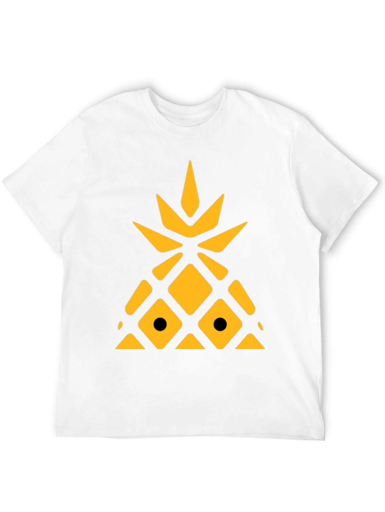 Black Geometric Pineapple Graphic Tee view 12
