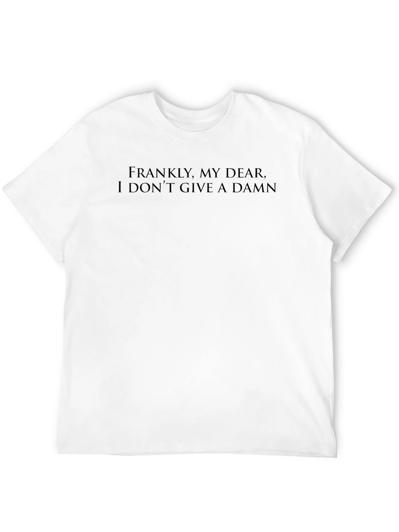 Black Frankly, My Dear Tee - Iconic Movie Quote T-Shirt view 12