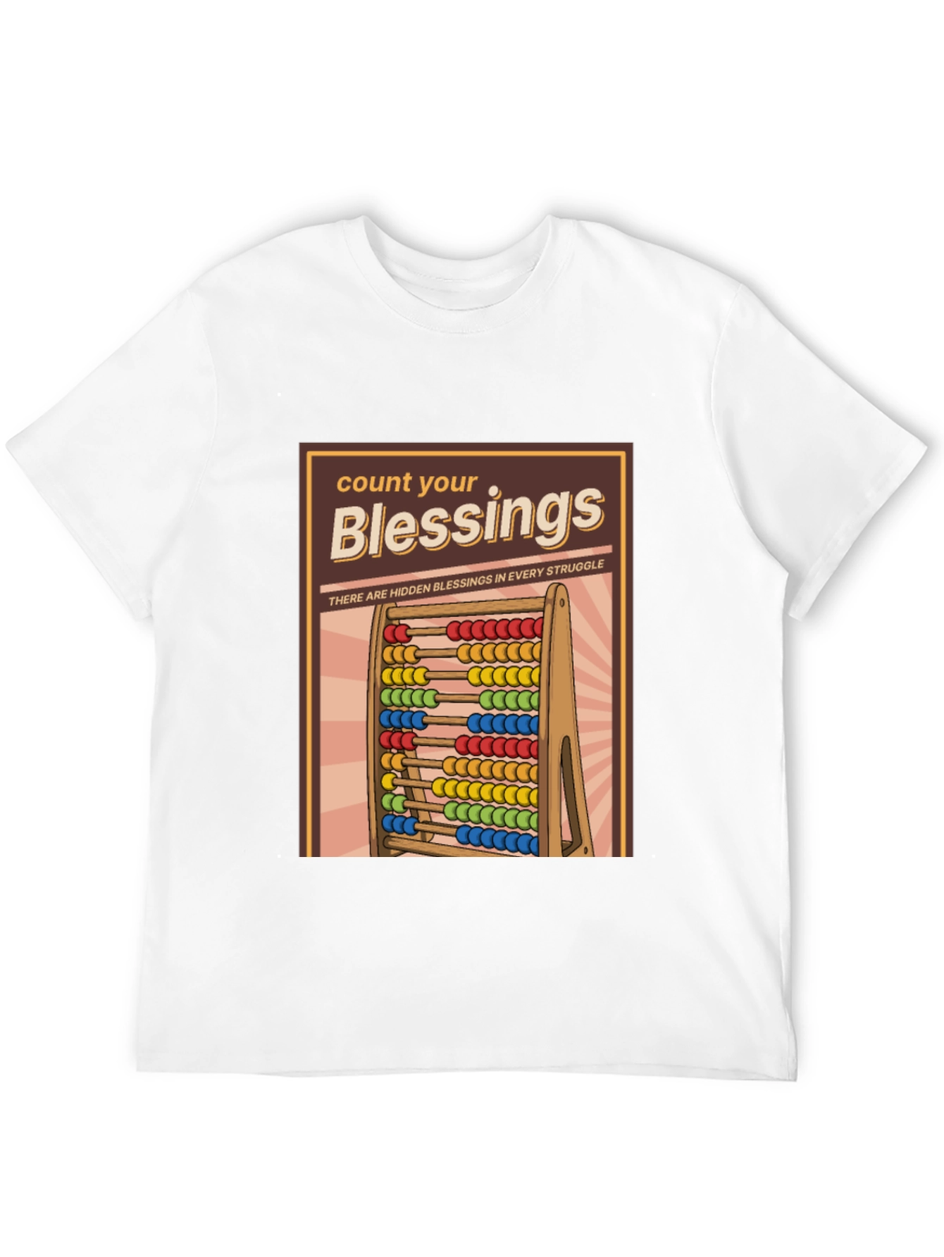 Black Count Your Blessings T-Shirt - Hidden Blessings in Struggle view 12