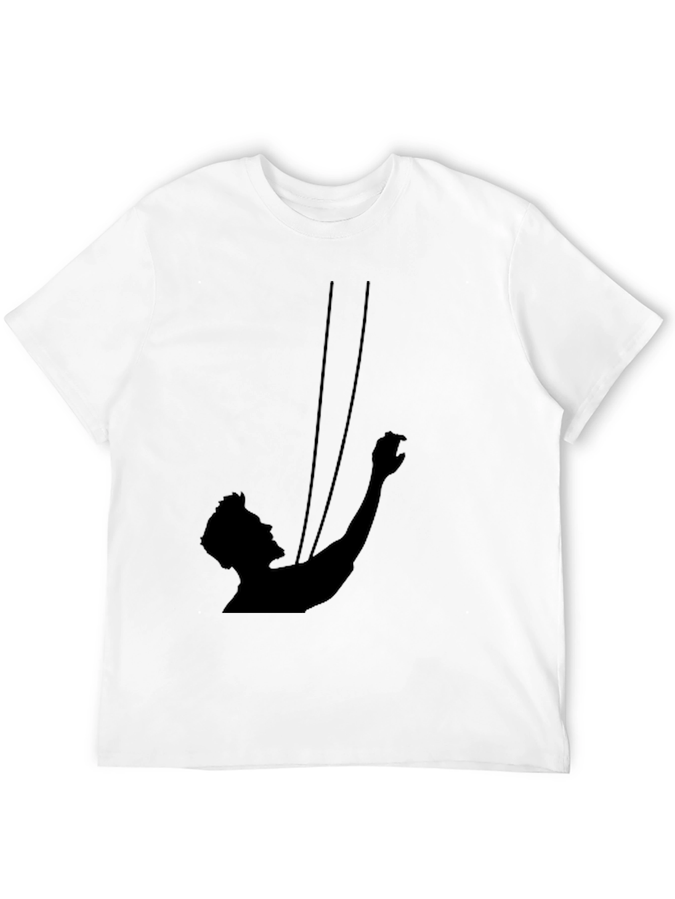 Black Silhouette String Theory Graphic Tee - Black view 12