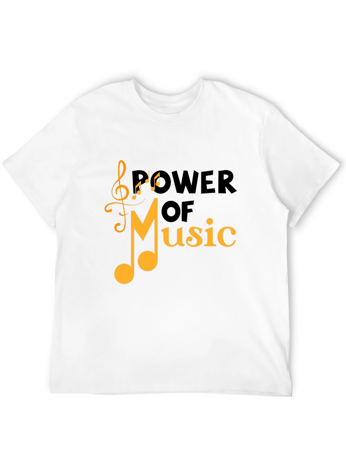 Black Power of Music Black Graphic Tee view 12