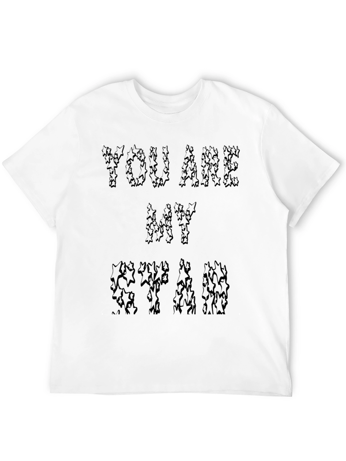Black You Are My Star Graphic Black T-Shirt view 12