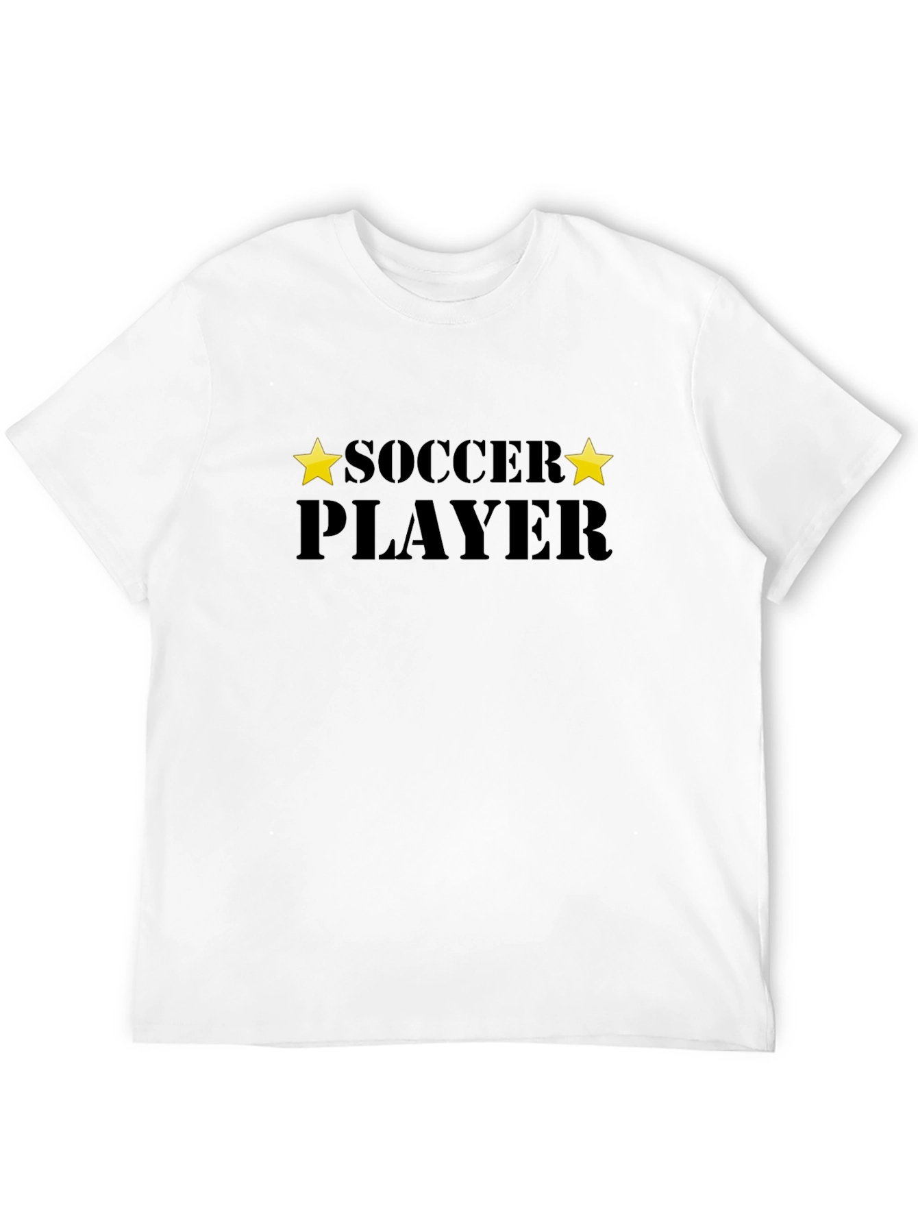 Black Soccer Player Graphic T-Shirt view 12