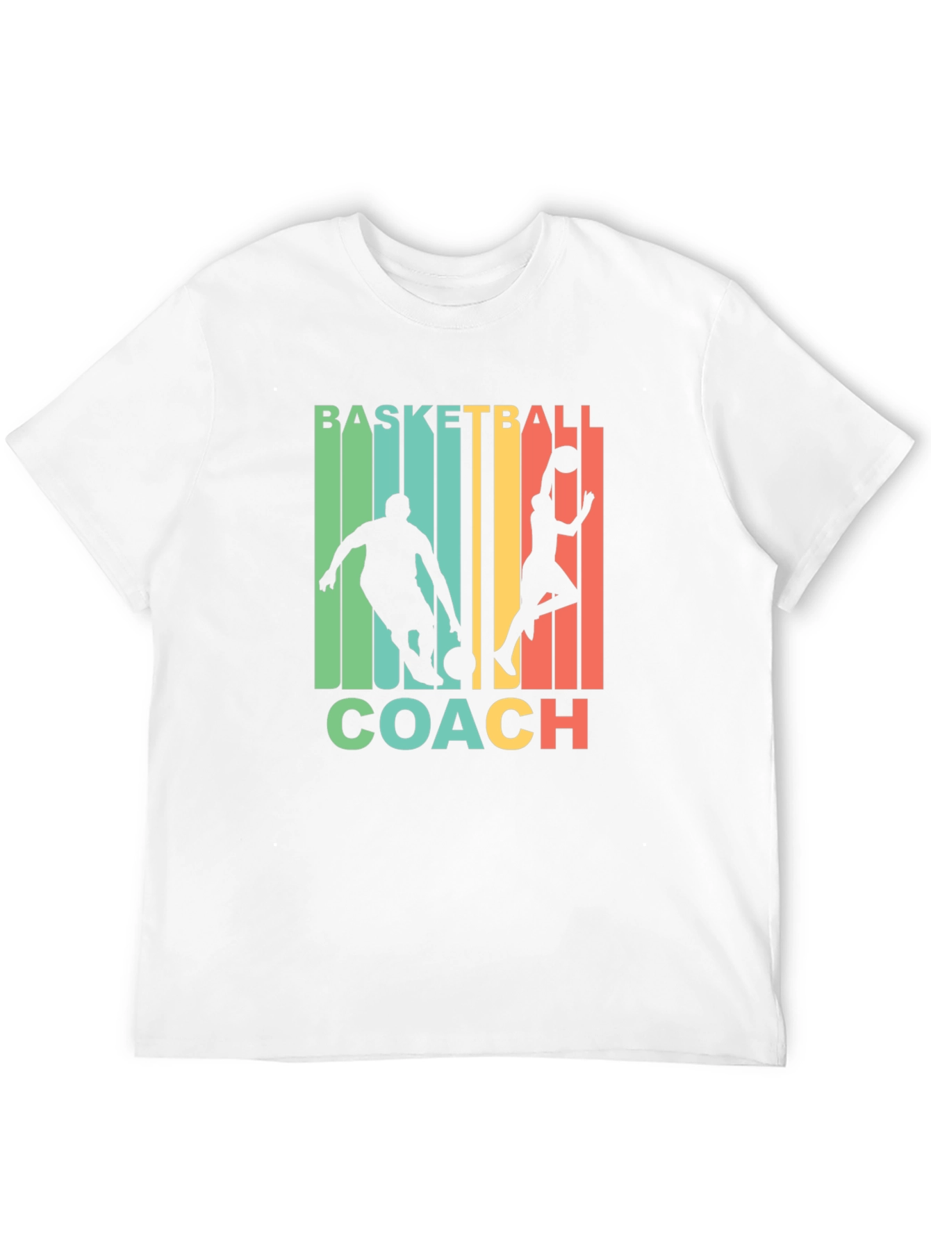 Black Basketball Coach Graphic T-Shirt view 12
