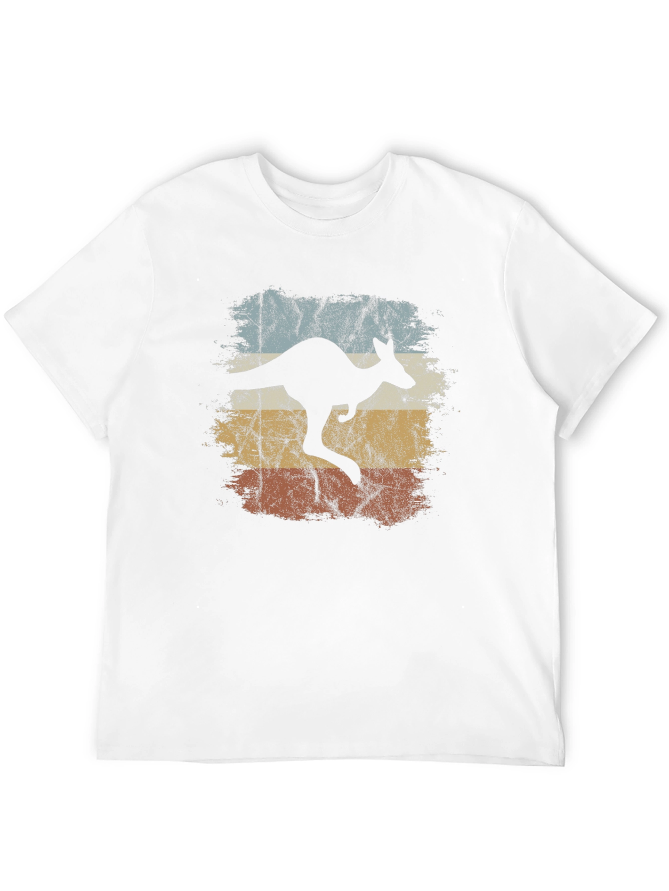 Black Retro Kangaroo Graphic T-Shirt - Vintage Style Tee view 12