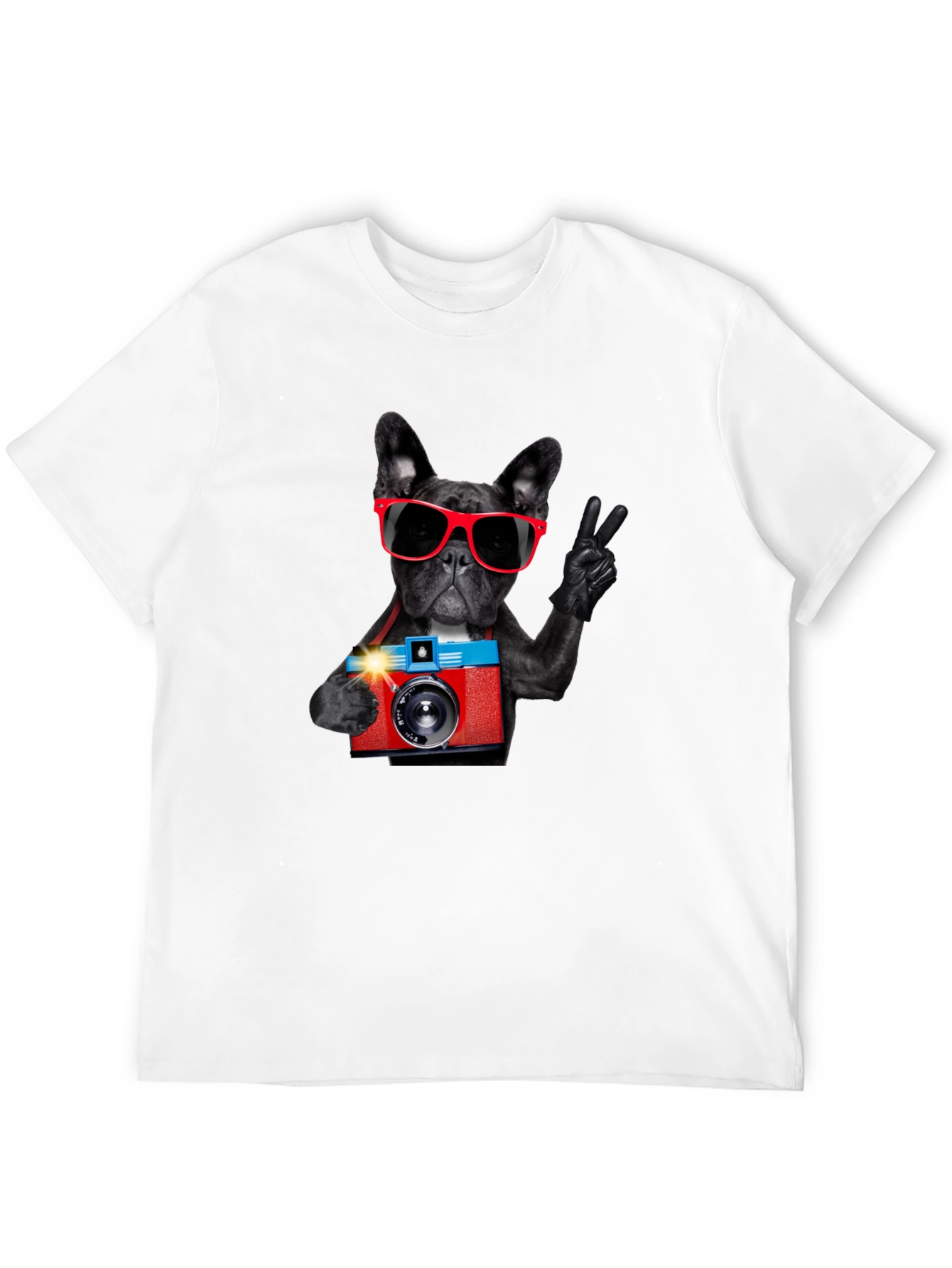 Black Dog Photographer Graphic T-Shirt view 12