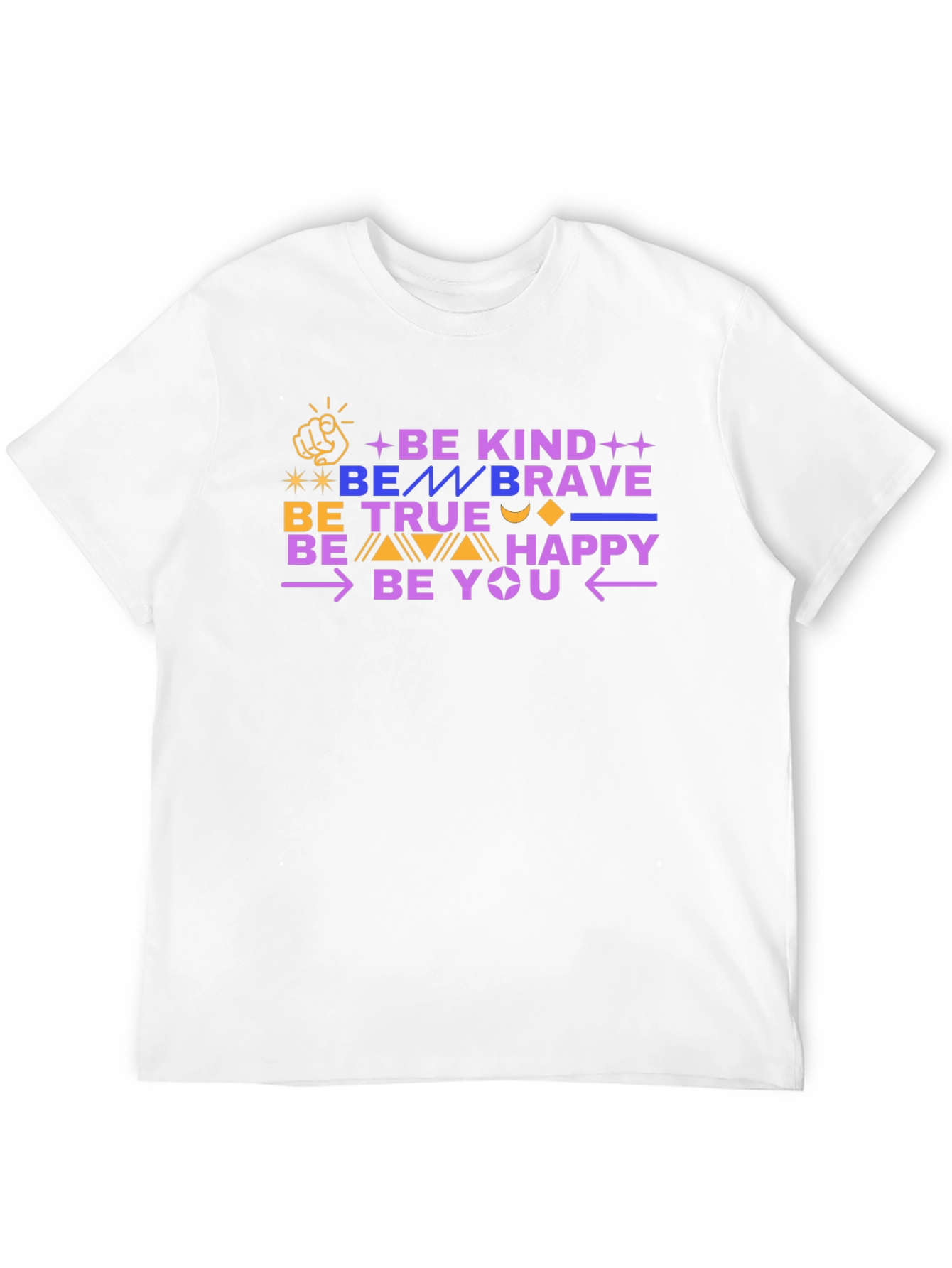 Black Be Kind Be Brave Graphic Tee - Unisex Soft Cotton T-Shirt view 12