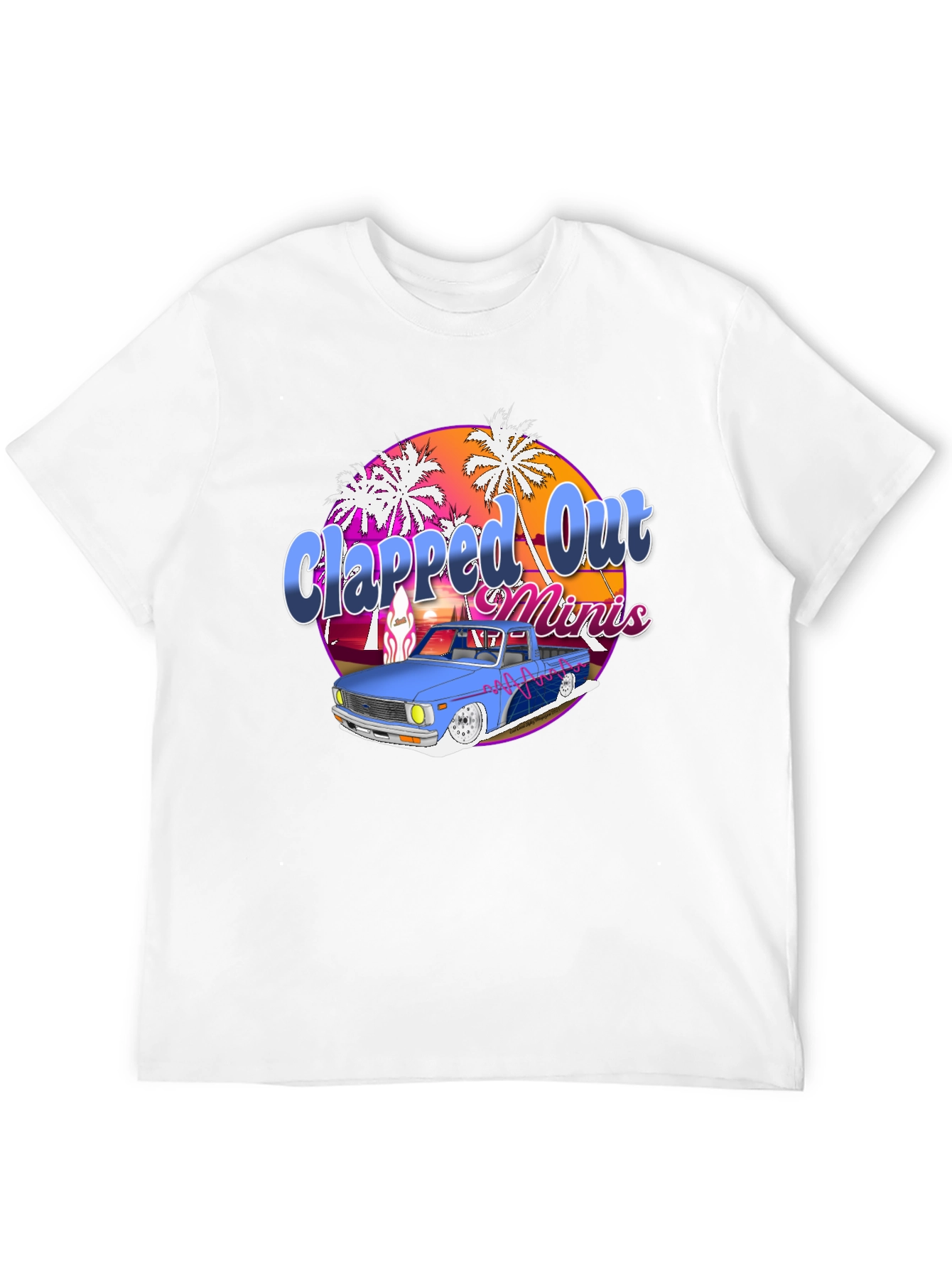 Black Clapped Out Minis Graphic T-Shirt view 12