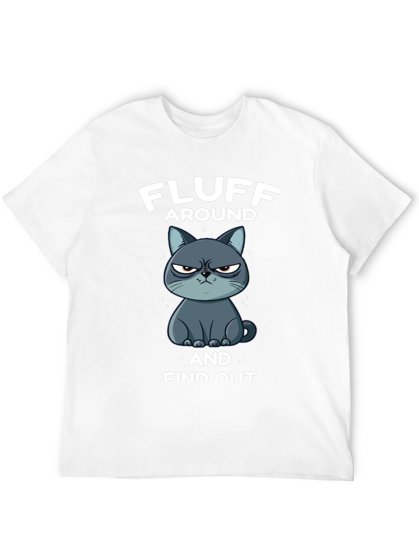 Black Fluff Around and Find Out Grumpy Cat T-Shirt view 12