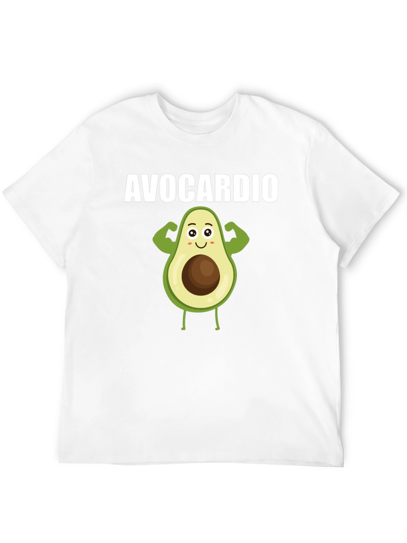 Black Avocardio Black T-Shirt - Funny Avocado Fitness Tee view 12