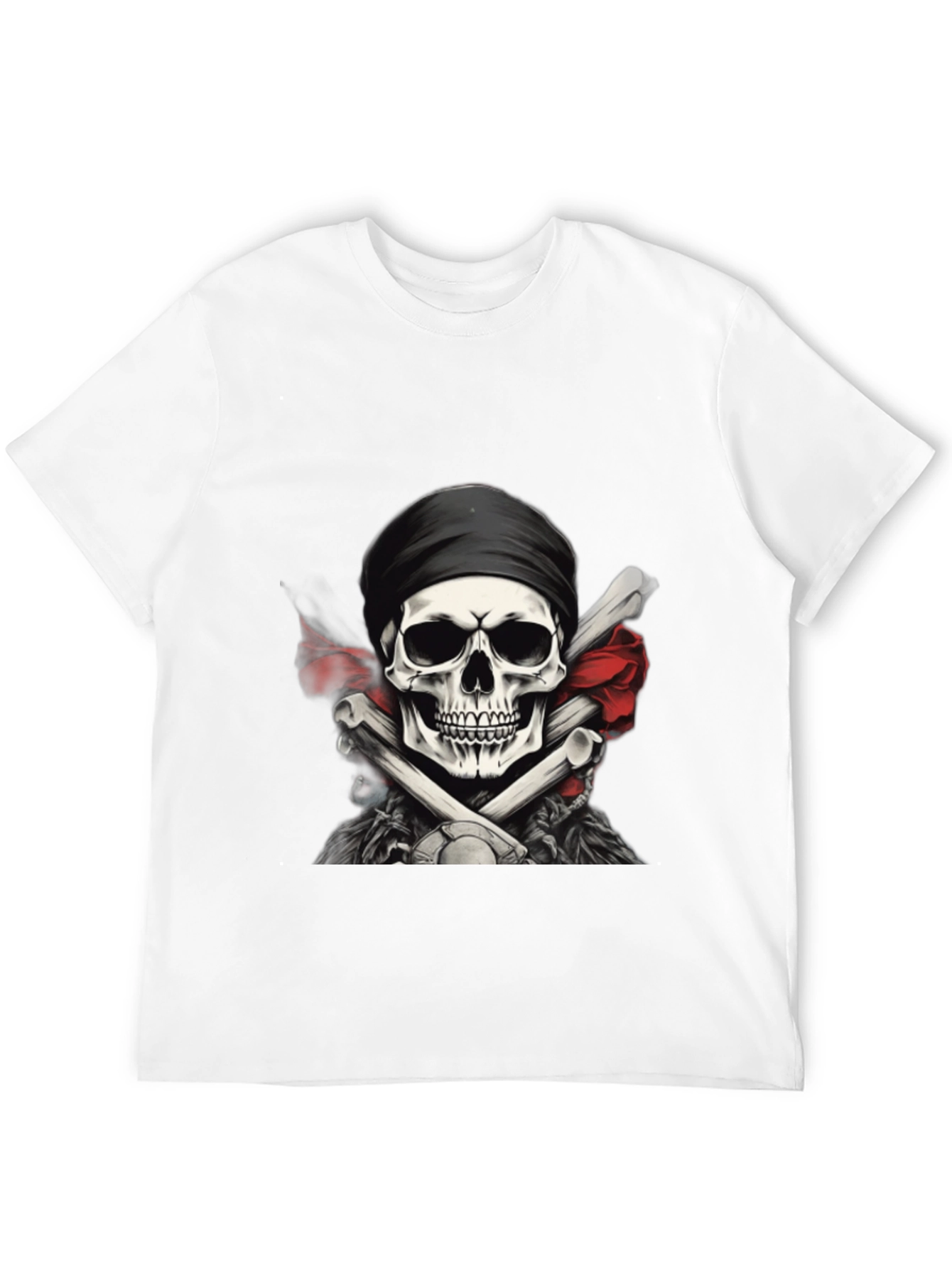 Black Skull & Crossbones Graphic T-Shirt view 12