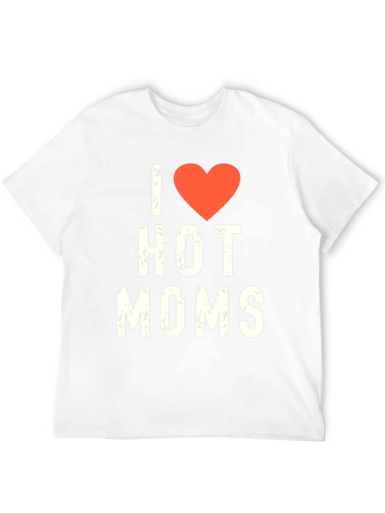 Black I Heart Hot Moms Graphic Tee - Novelty T-Shirt view 12
