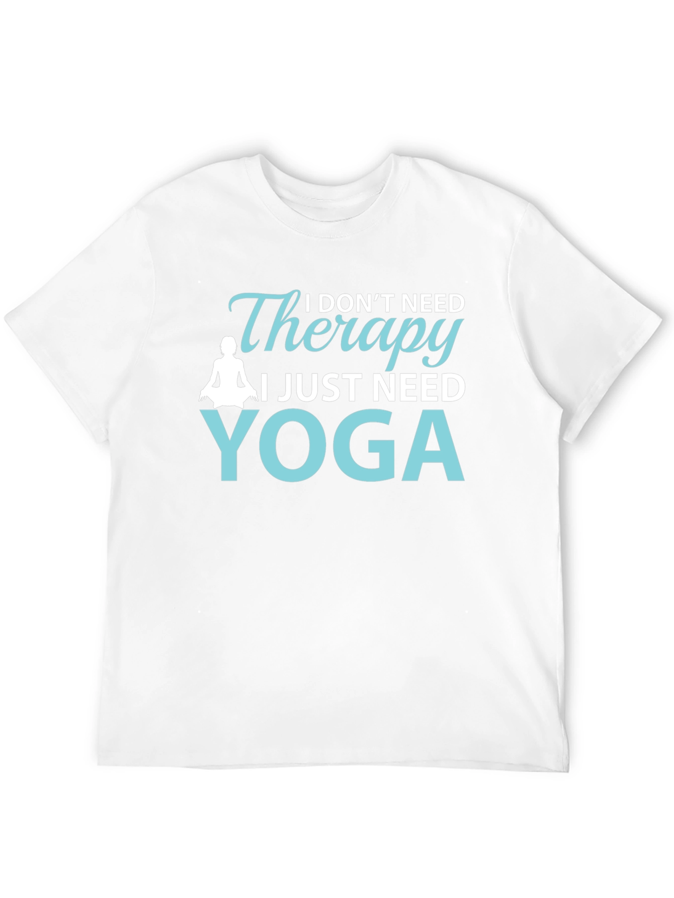 Black I Don't Need Therapy, I Need Yoga T-Shirt view 12