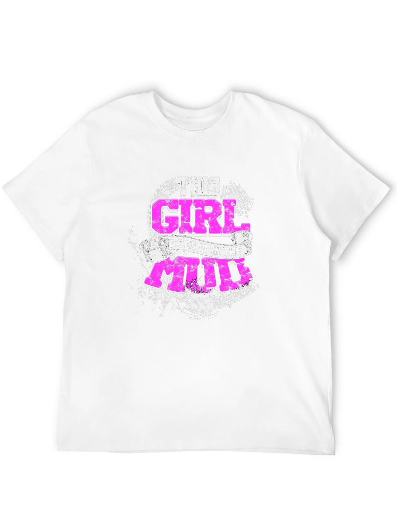 Black This Girl Does It in The Mud T-Shirt view 12