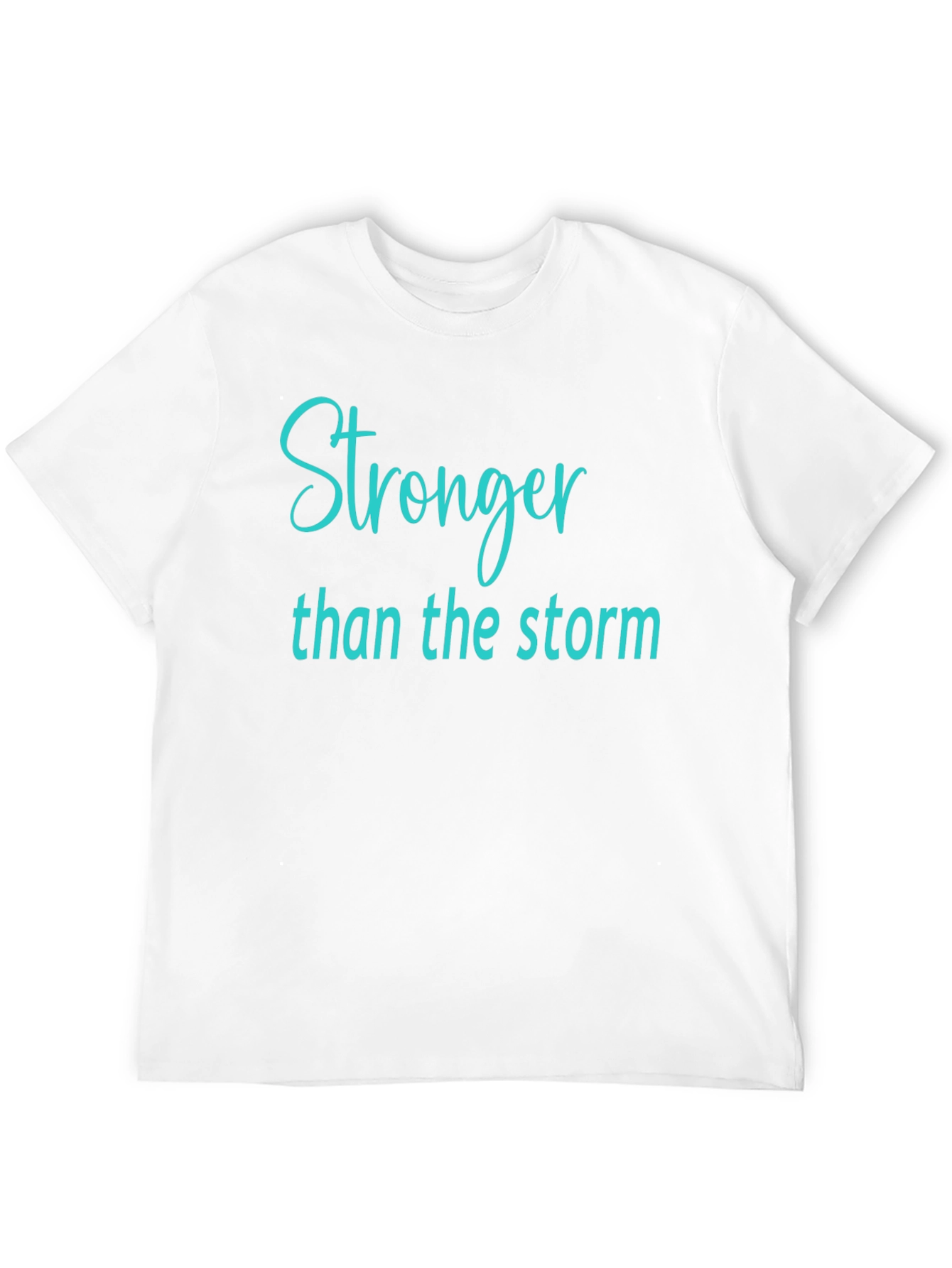 Black Stronger Than The Storm Black T-Shirt view 12