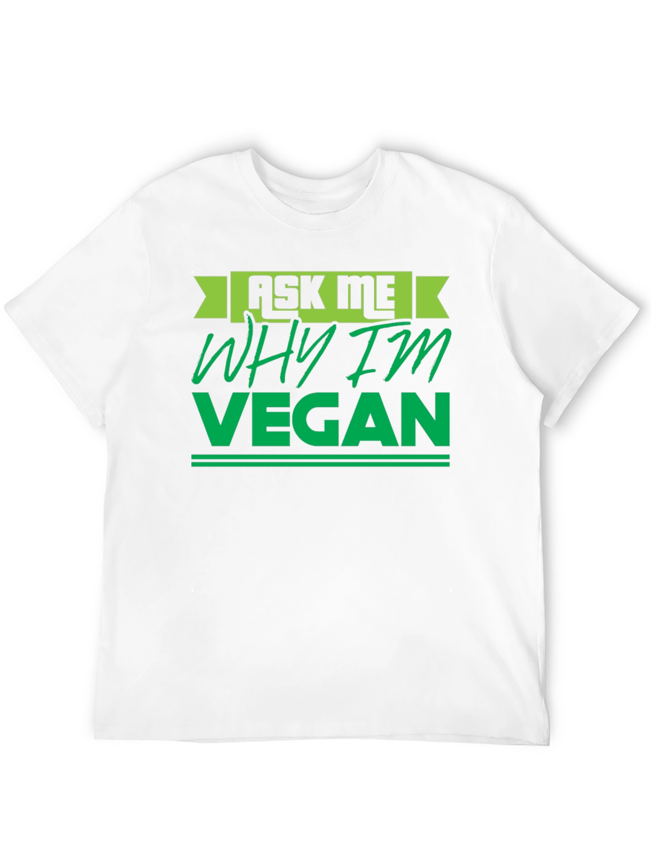 Black Ask Me Why I'm Vegan T-Shirt view 12