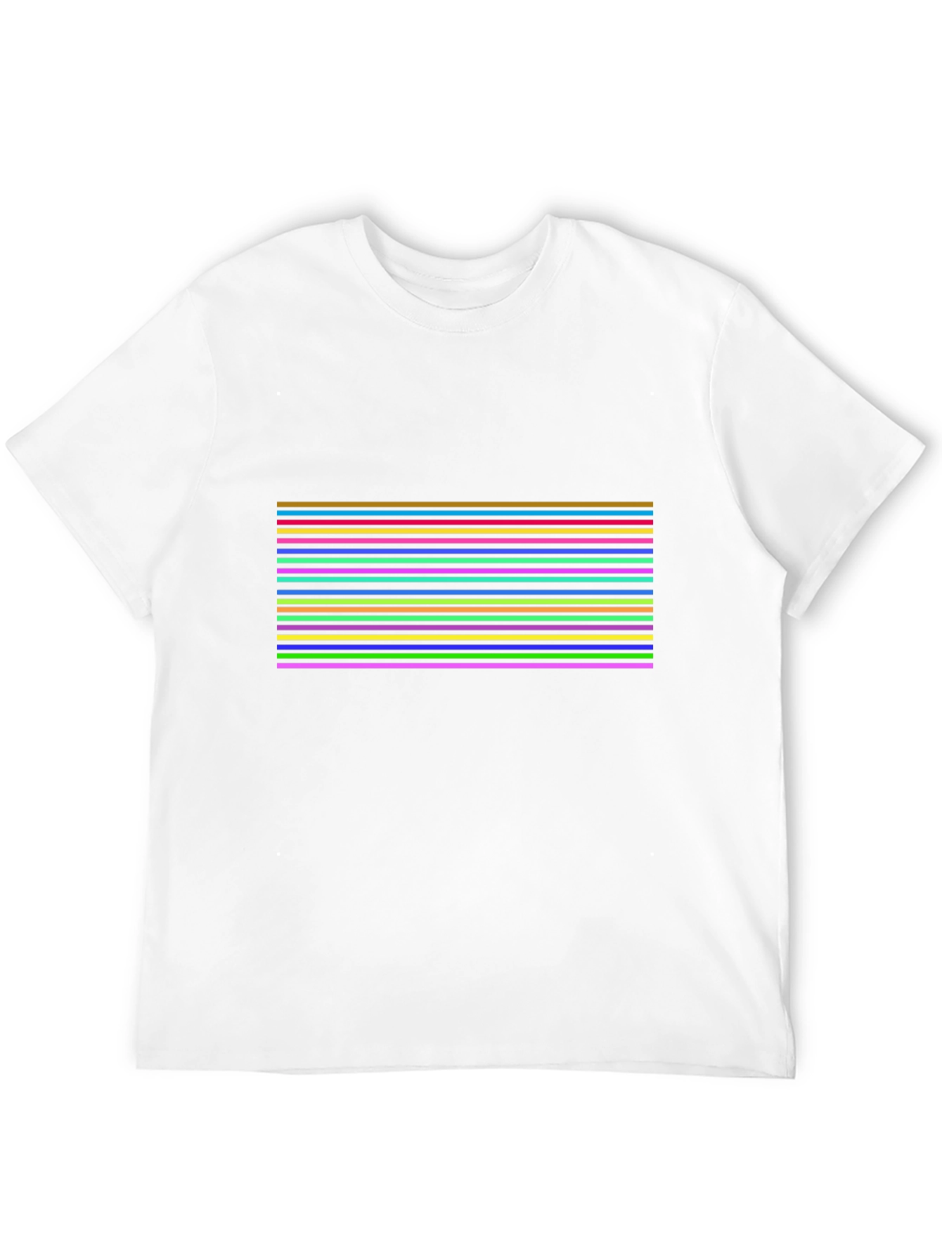 Black Retro Stripe T-Shirt - Bold 80s Style Tee view 12