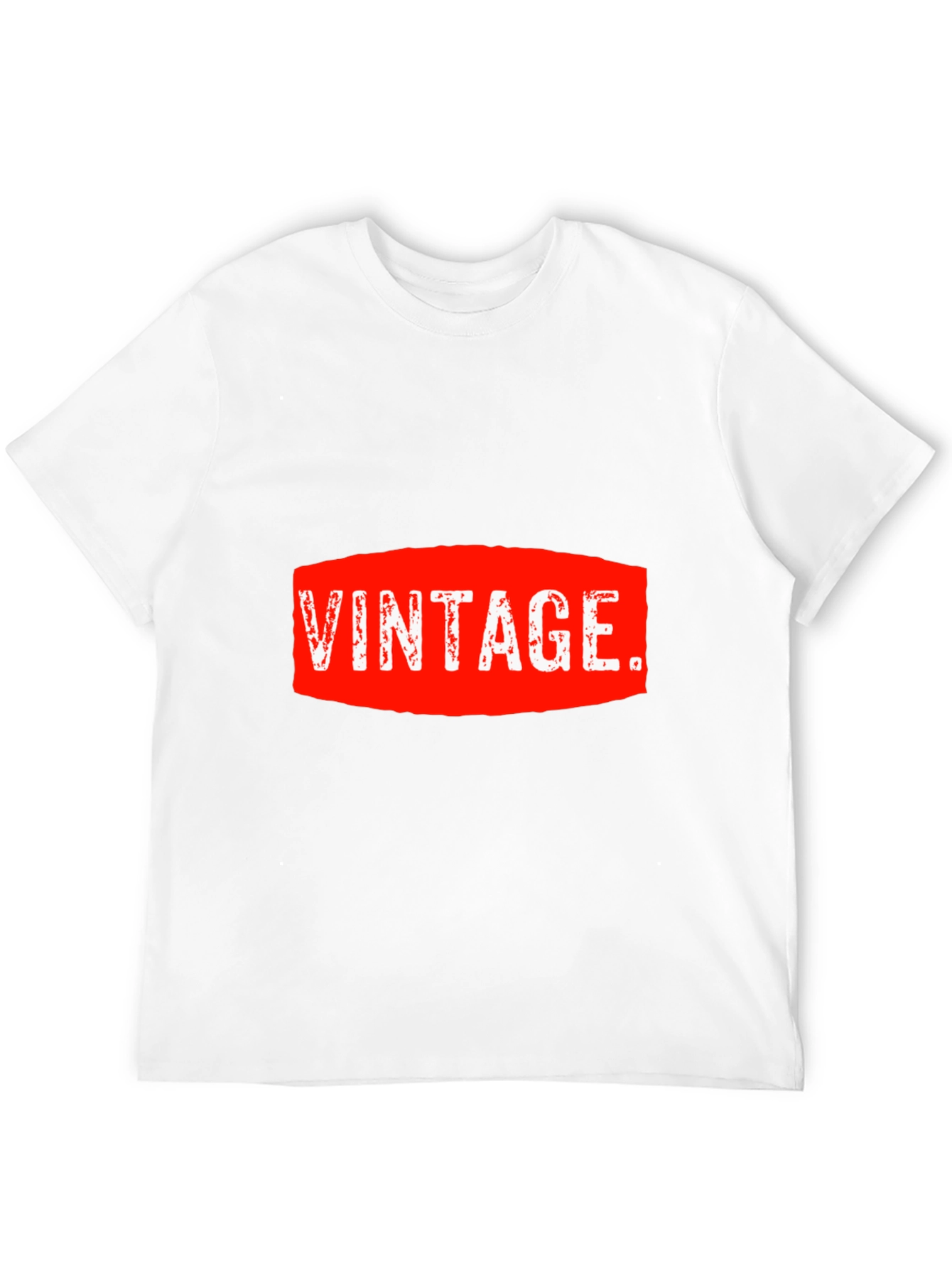 Black Vintage Graphic Tee - Red and White on Black view 12
