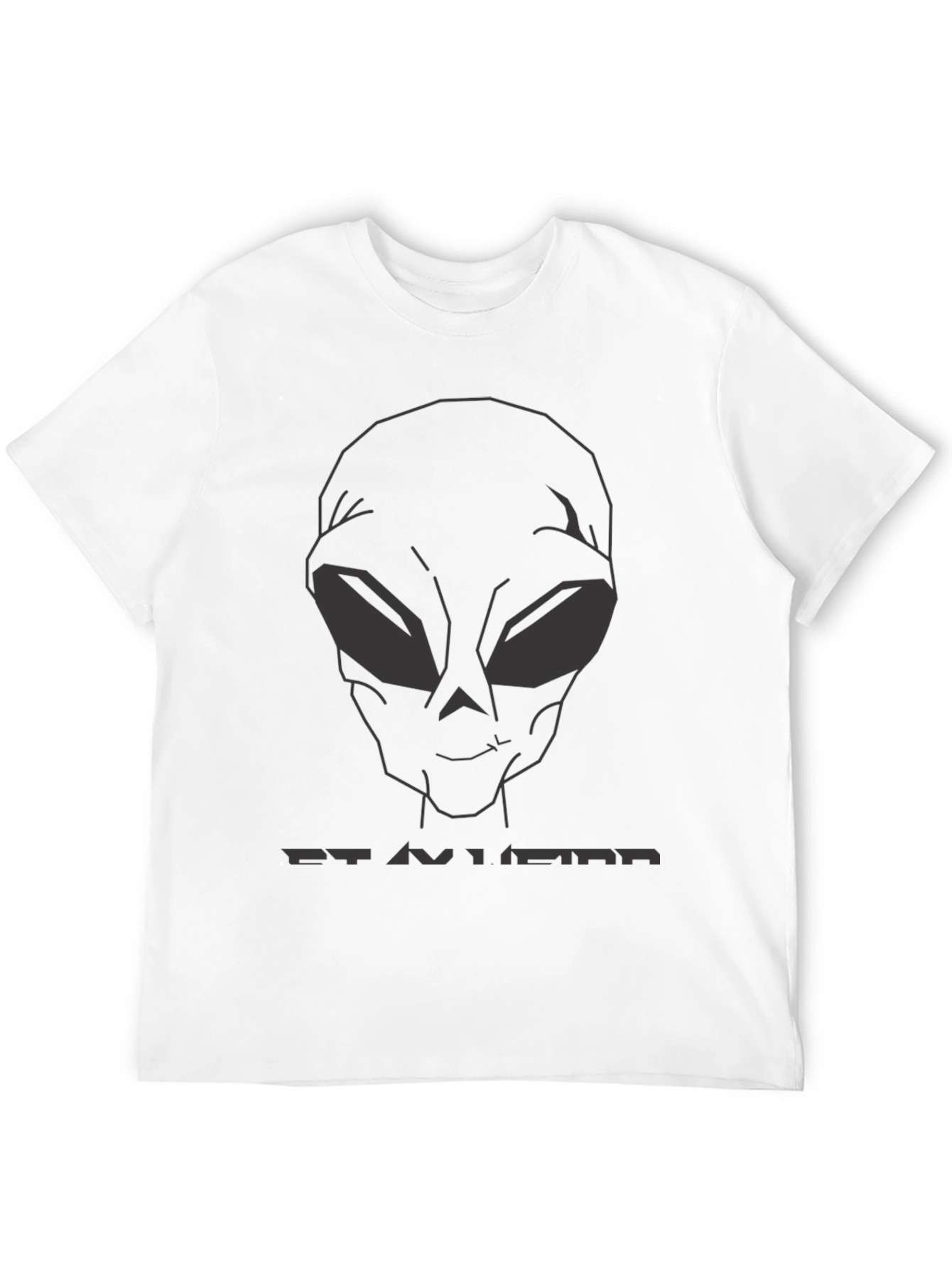 Black Stay Weird Alien T-Shirt - Black Graphic Tee view 12