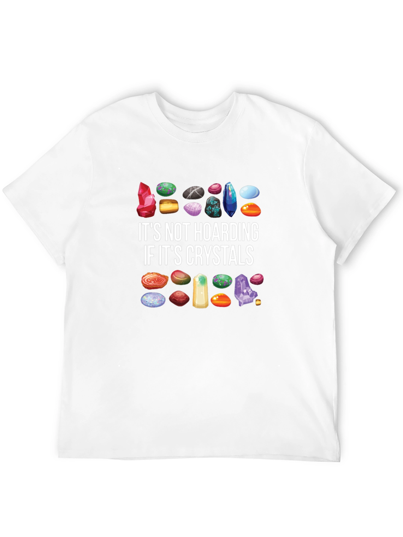 Black Crystal Hoarding T-Shirt - Gem Collector Tee view 12