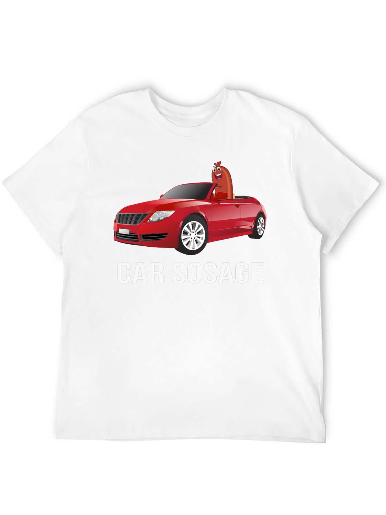 Black Car Sausage T-Shirt - Funny Graphic Tee view 12