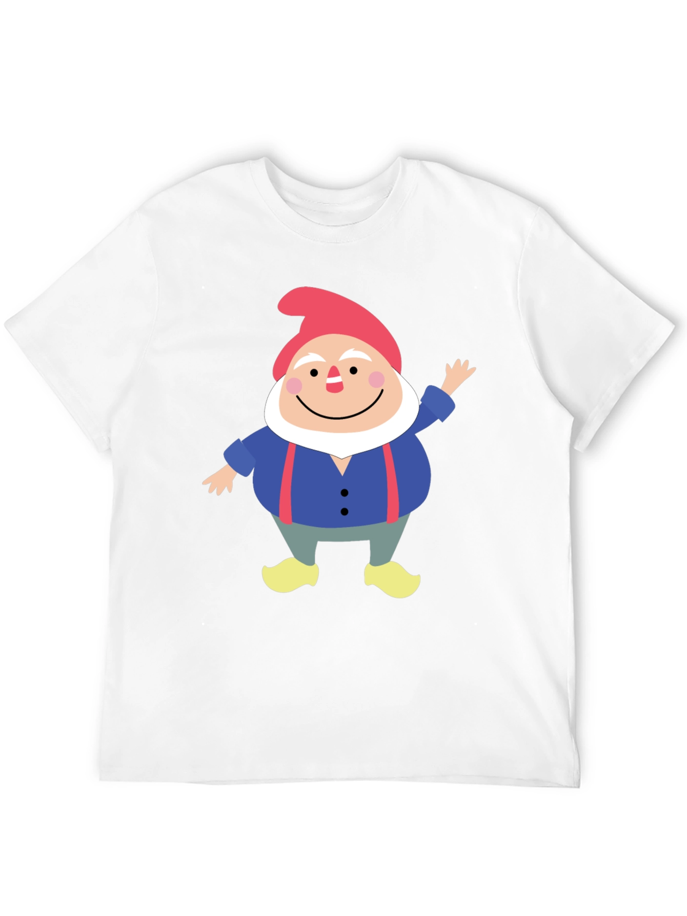 Black Gnome Graphic Tee - Funny Cartoon Shirt view 12
