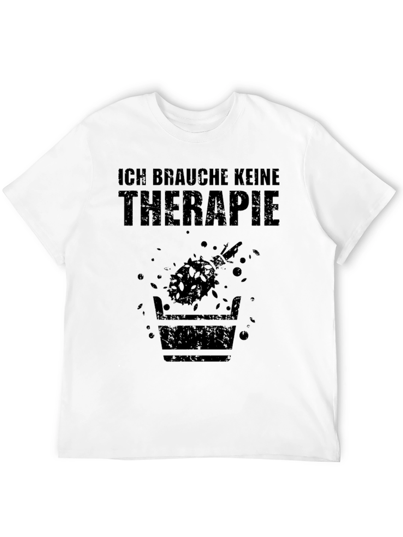 Black Ich Brauche Keine Therapie Black T-Shirt view 12