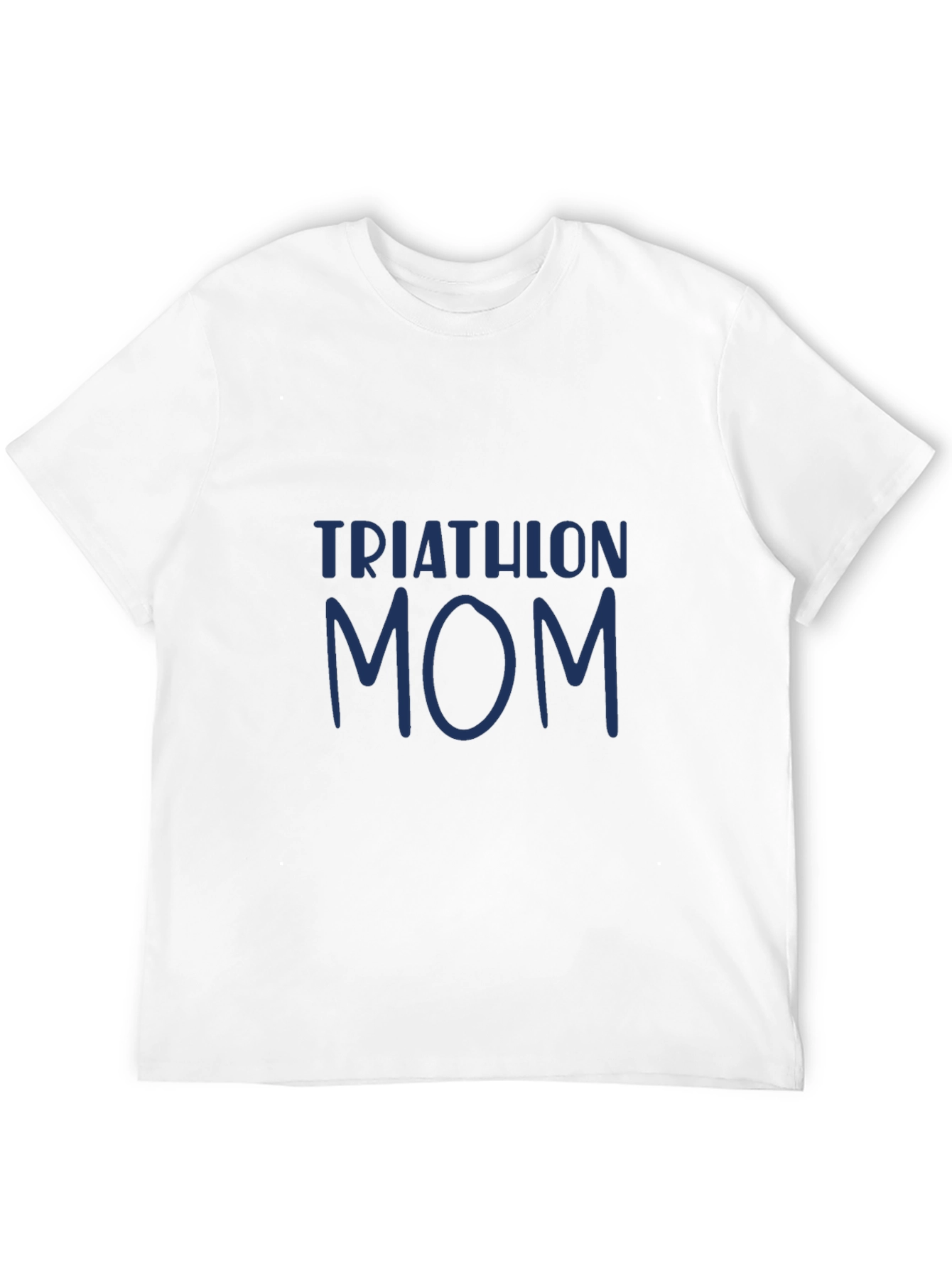Black Triathlon Mom T-Shirt - Black Cotton Tee view 12