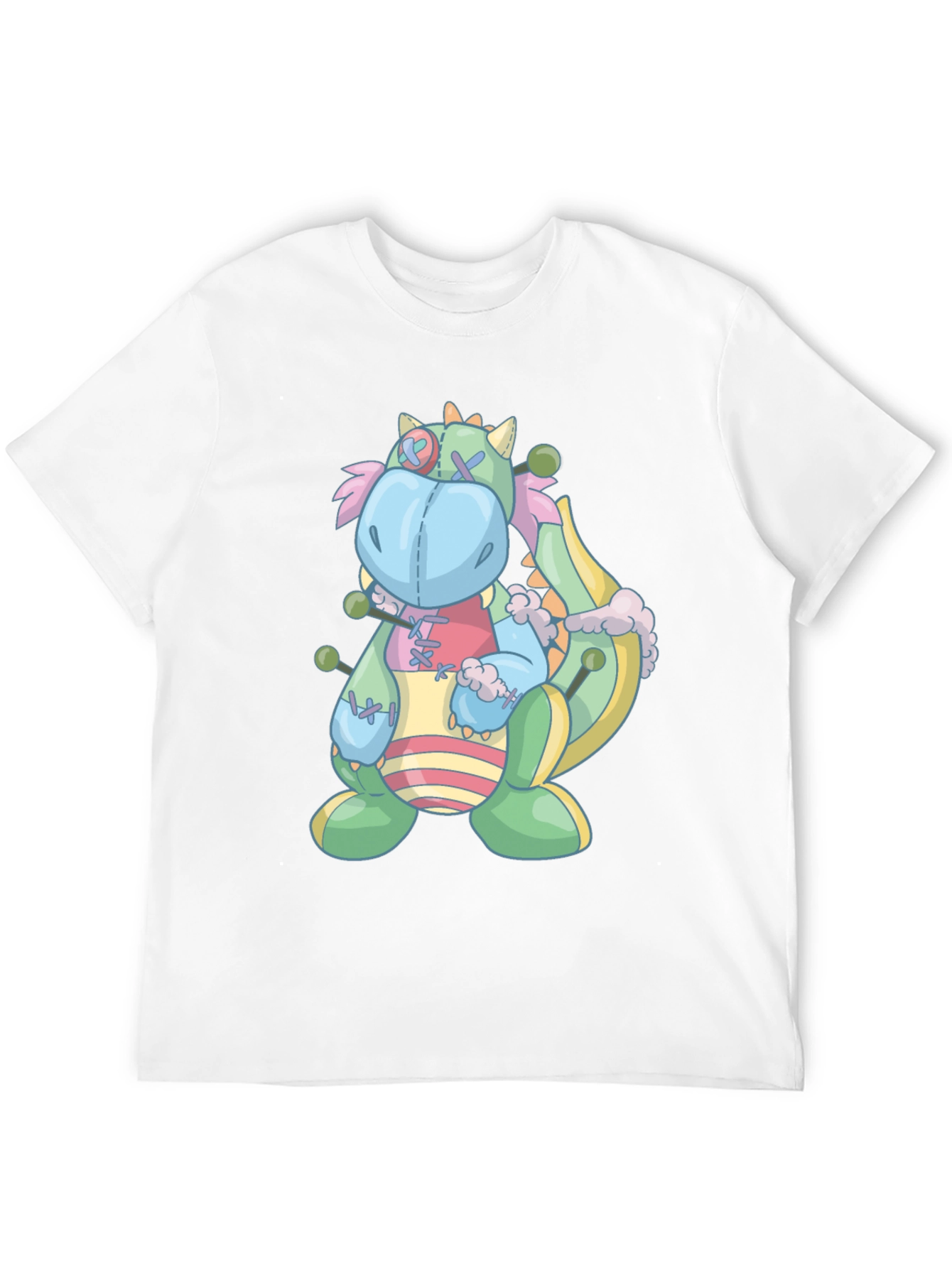 Black Whimsical Stuffed Dragon Graphic Tee view 12