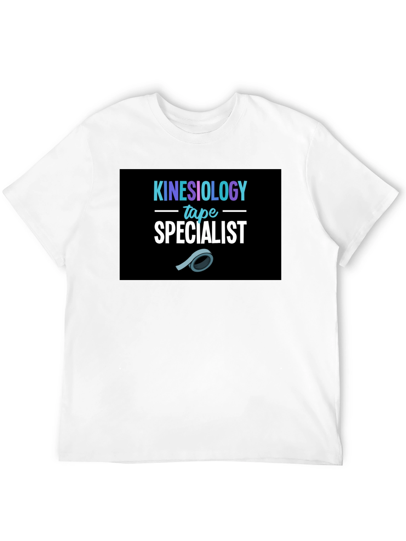 Black Kinesiology Tape Specialist T-Shirt view 12