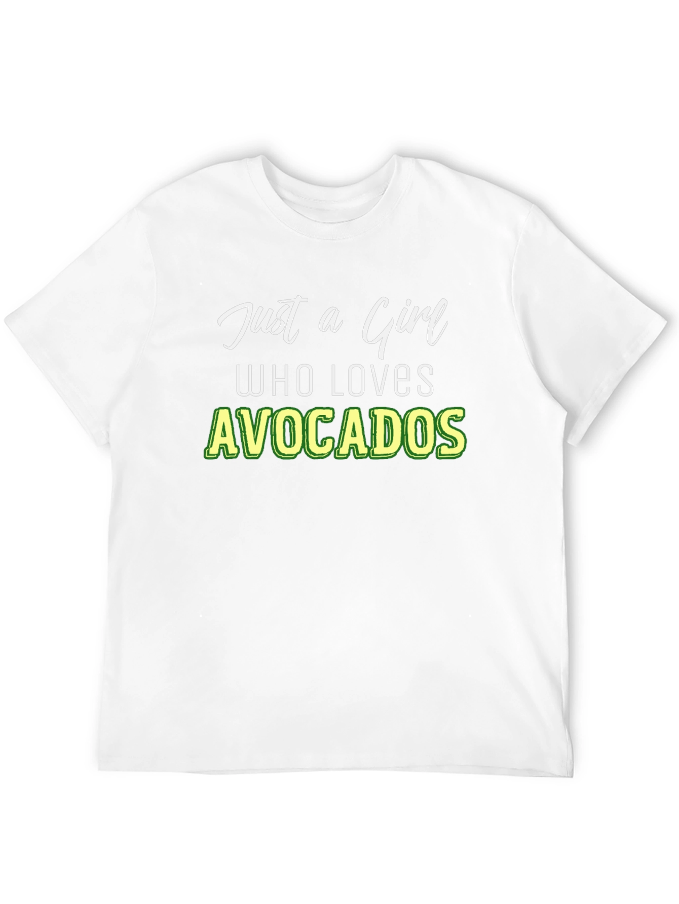 Black Just a Girl Who Loves Avocados Graphic Tee view 12