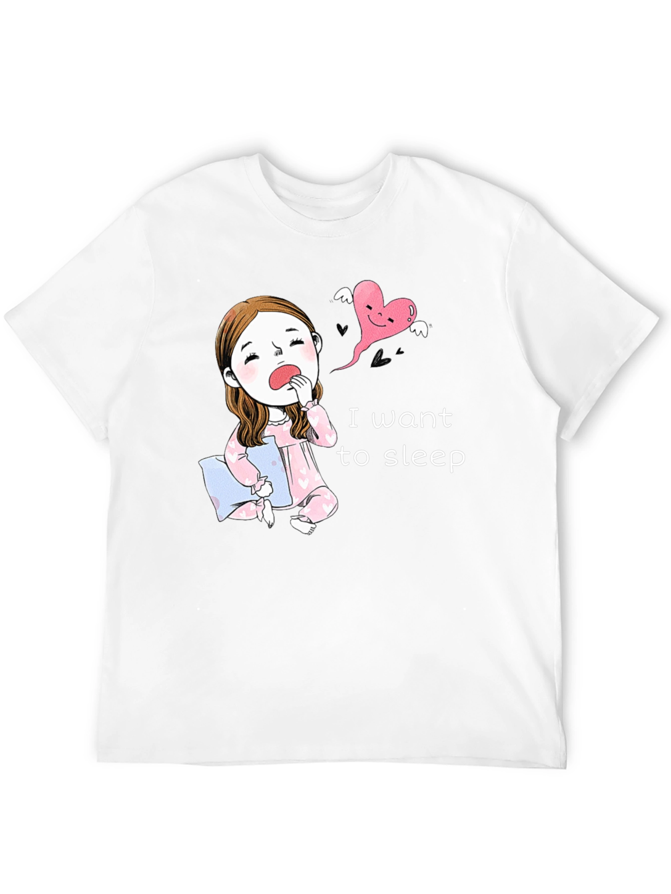 Black Sleepy Cartoon Tee - I Want To Sleep! view 12