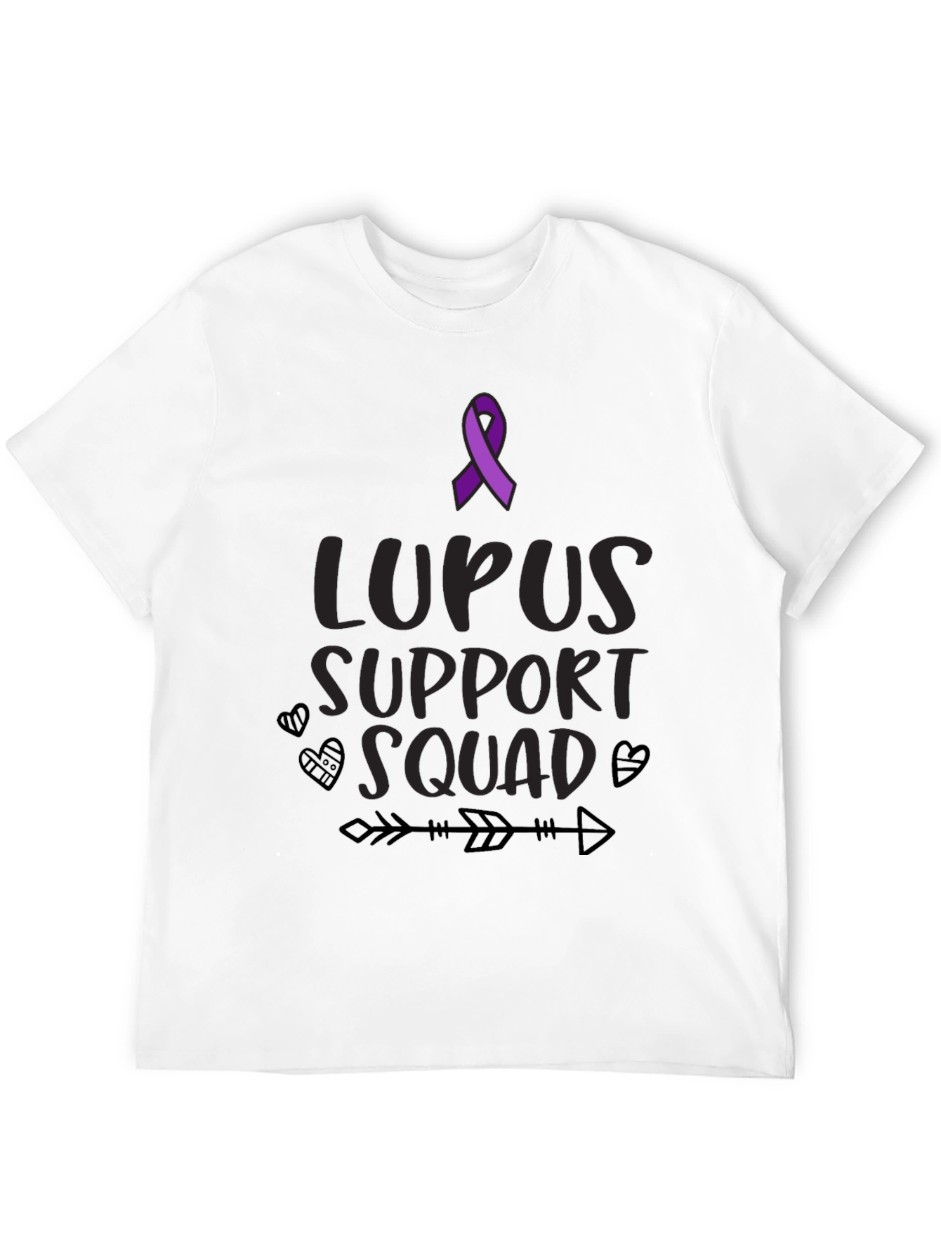 Lupus Support Squad Black T-Shirt  - 12