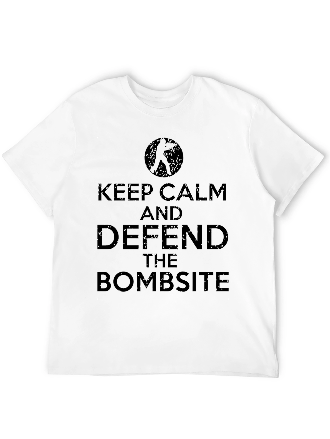 Black Keep Calm & Defend Bombsite - Men's Black Graphic Tee view 12